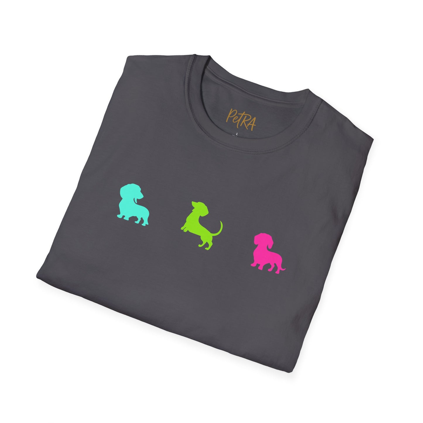 Dachshund T Shirt – Colorful Silhouette Design – Unisex Fit