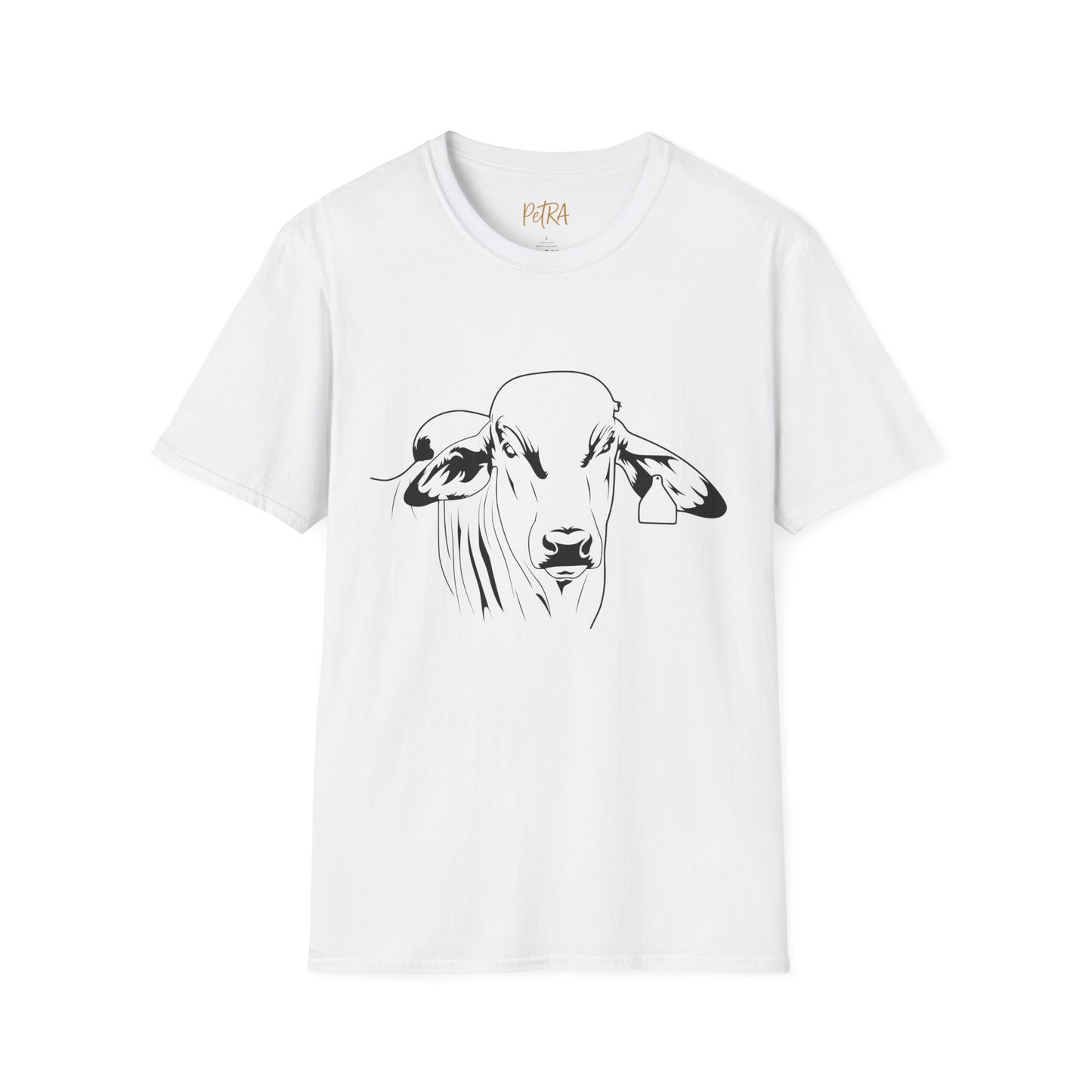 Brahman Tee – Minimal Line Art Cattle Design – Unisex Fit