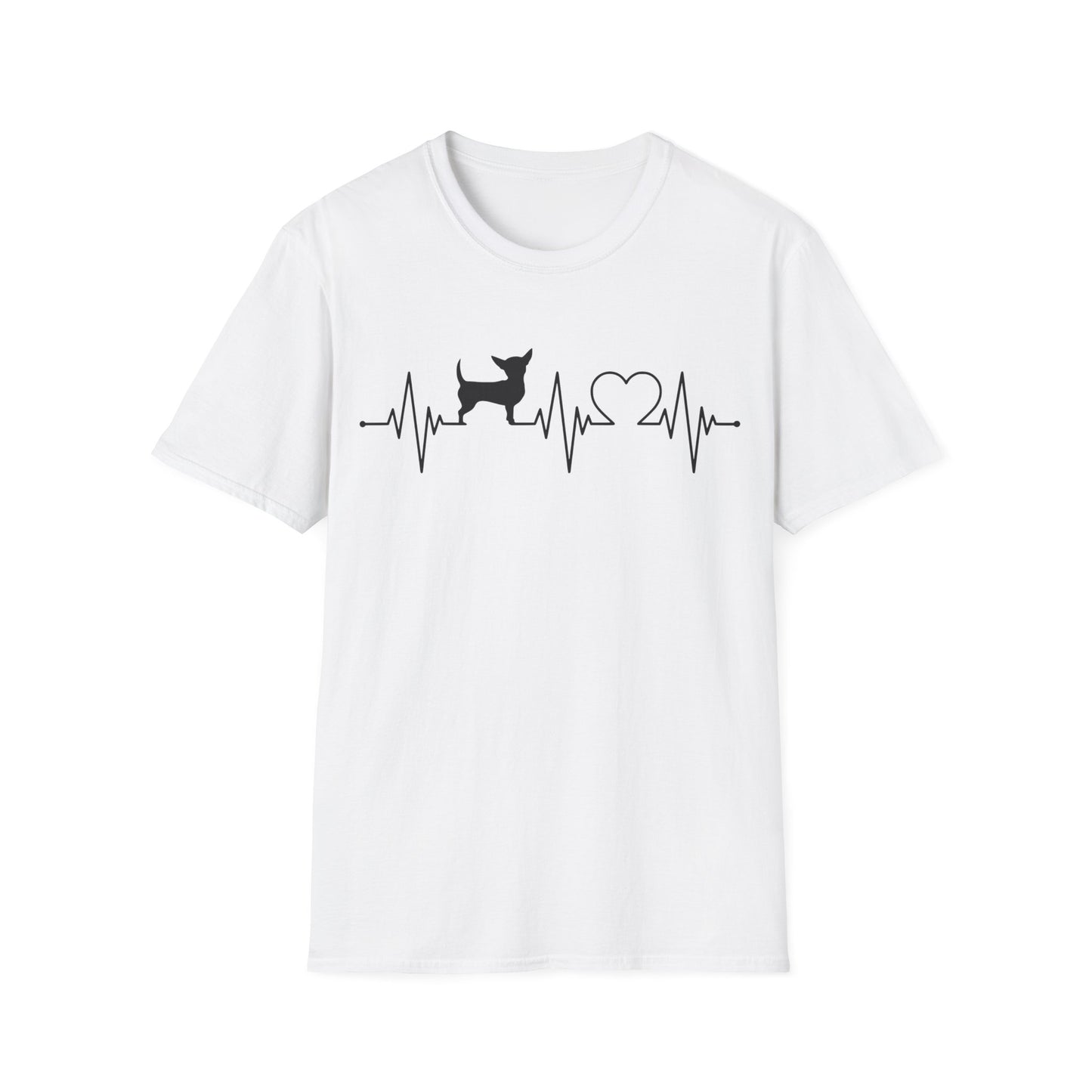 Chihuahua T Shirt – Heartbeat Design – Unisex Fit