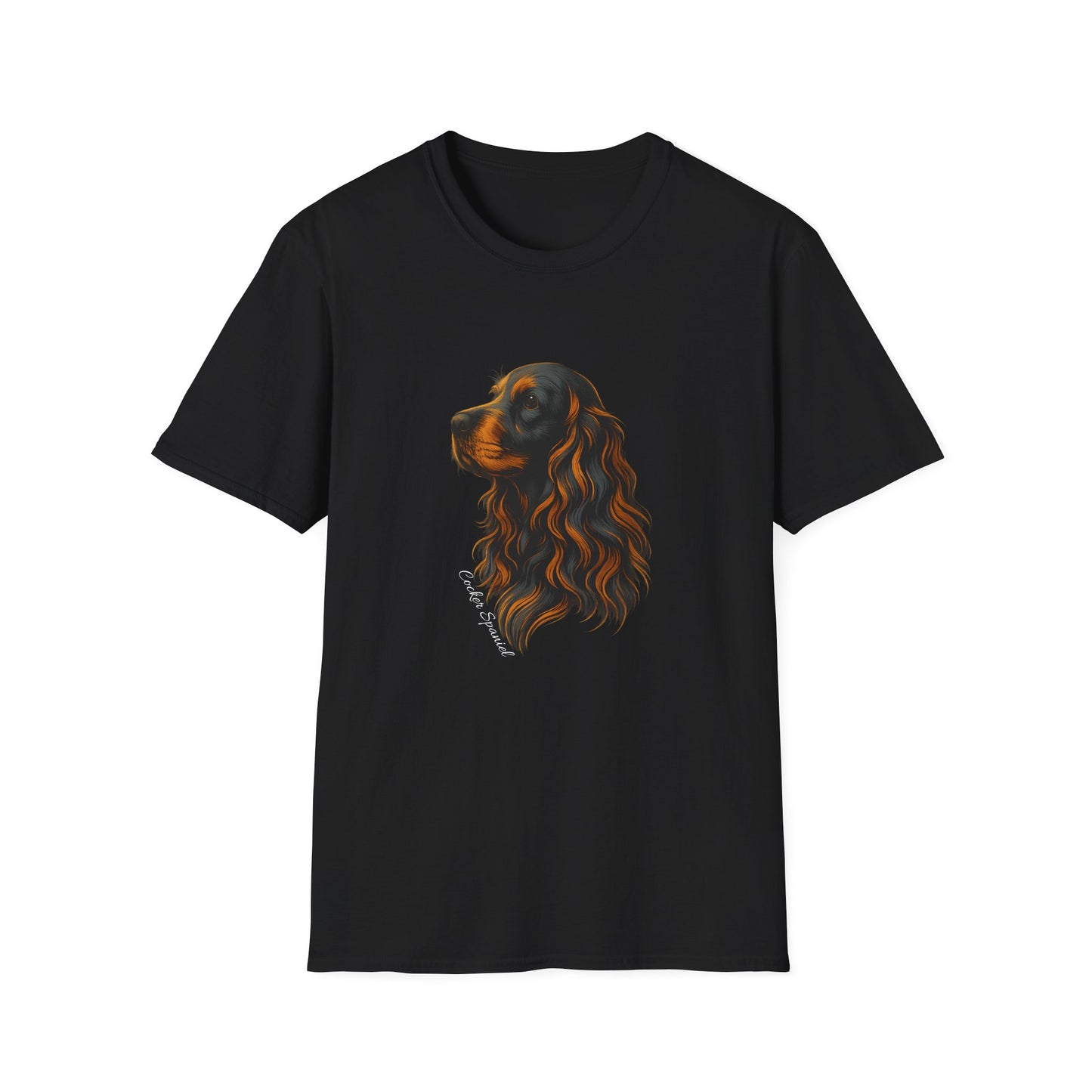 Cocker Spaniel T Shirt – Elegant Head Study Portrait – Unisex Fit