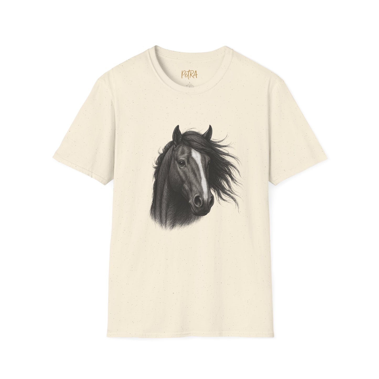 Horse Portrait Tee – Detailed Pencil Sketch Design – Unisex Fit