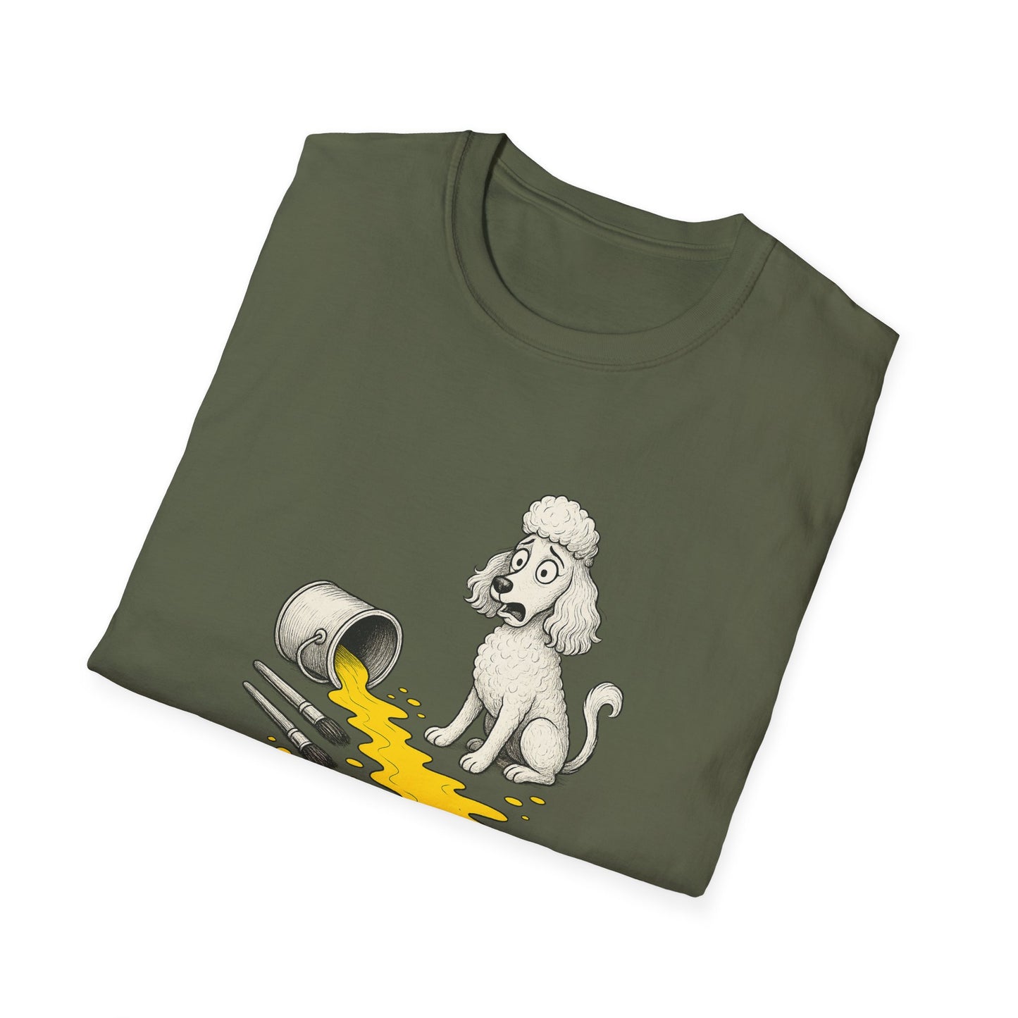 Poodle T Shirt – 'My Life is Ruined' Spilled Paint Design – Unisex Fit