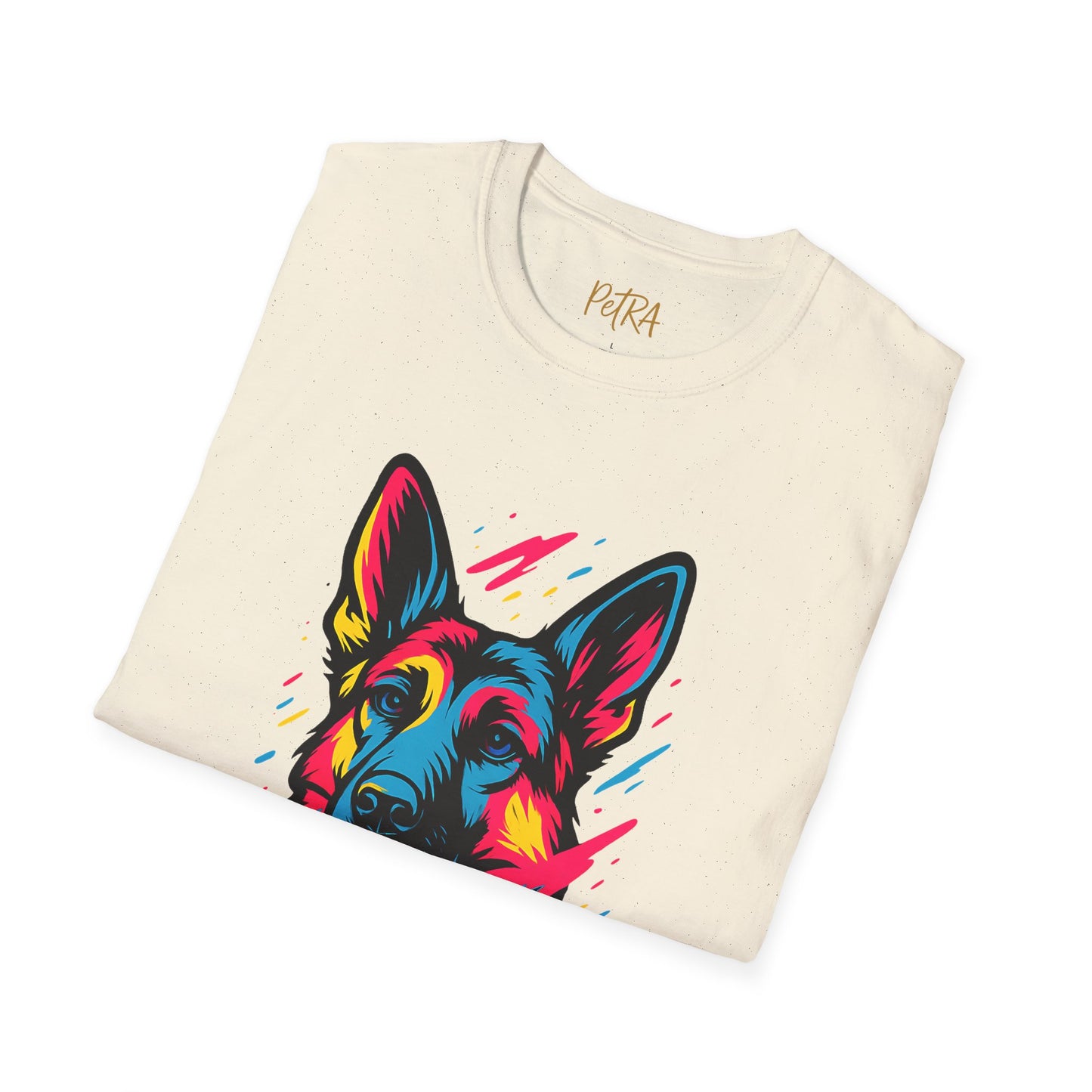 German Shepherd T Shirt – Neo Pop Art Portrait – Unisex Fit