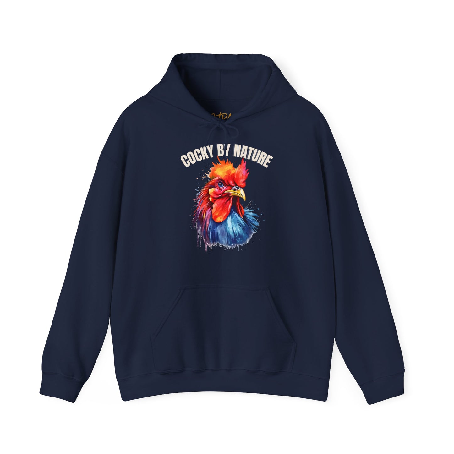 Rooster Hoodie – 'Cocky by Nature' Bold Color Design – Unisex Fit