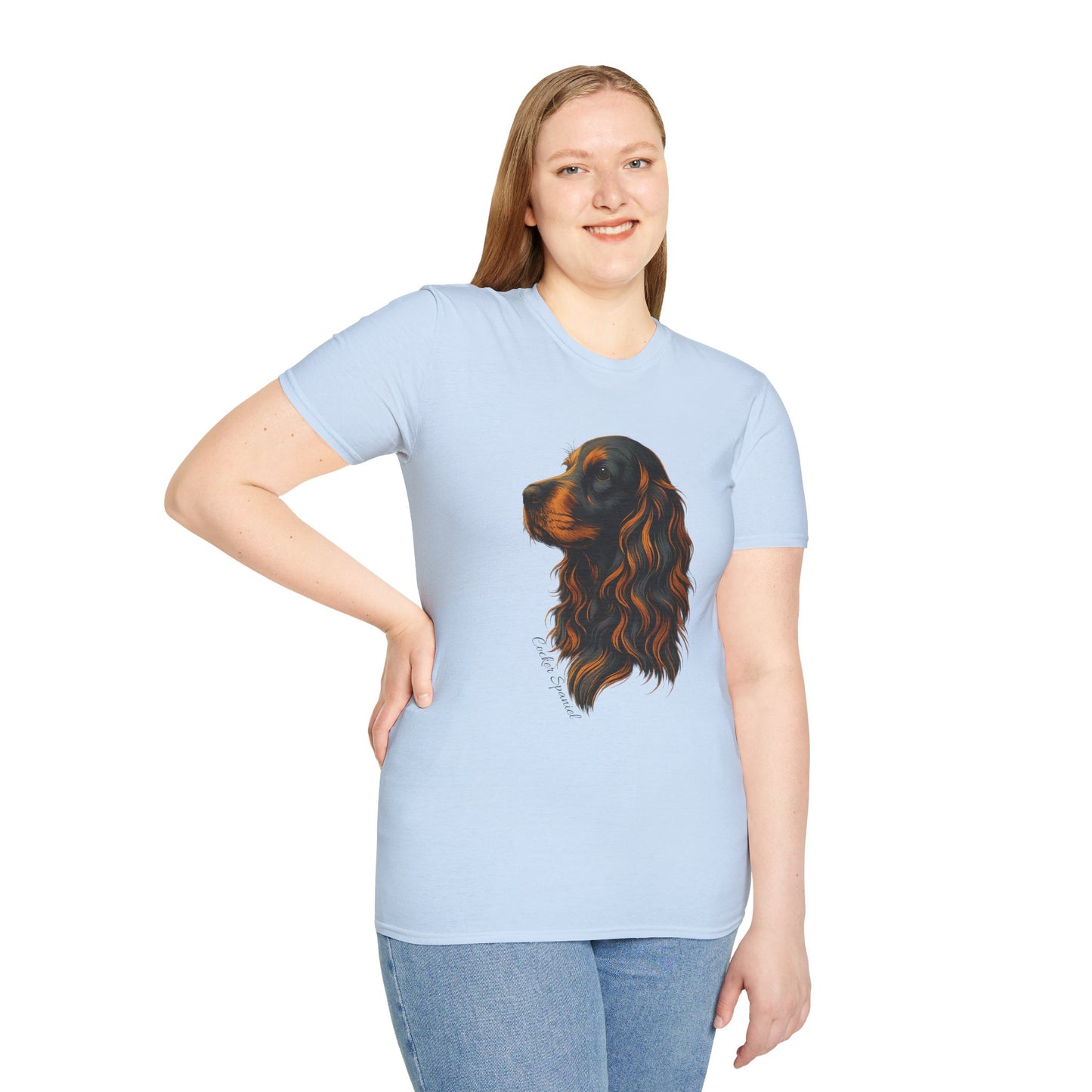 Cocker Spaniel T Shirt – Elegant Head Study Portrait – Unisex Fit