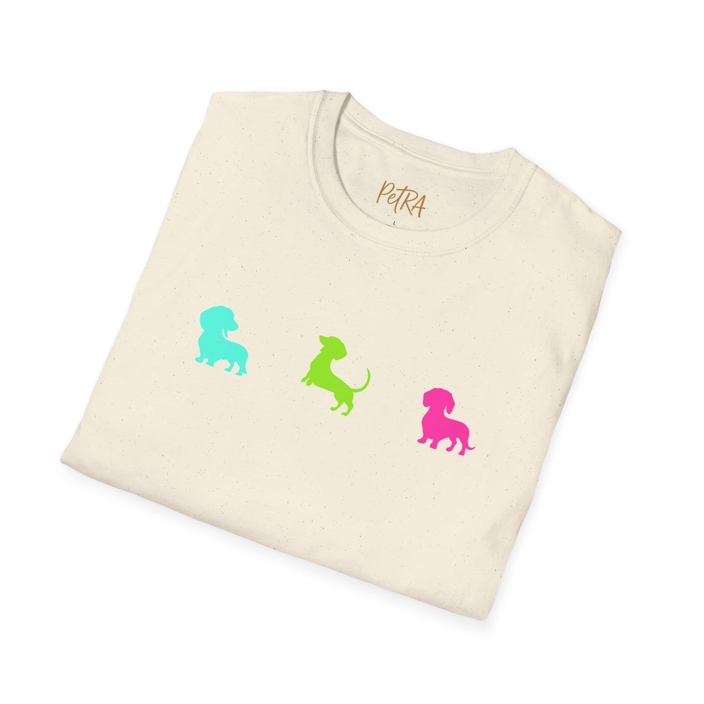 Dachshund T Shirt – Colorful Silhouette Design – Unisex Fit