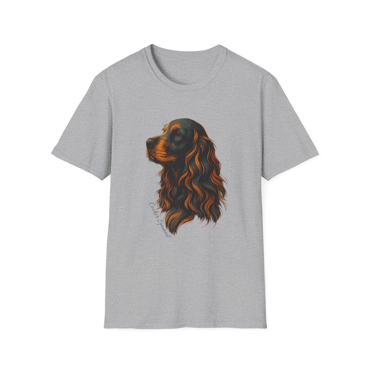 Cocker Spaniel T Shirt – Elegant Head Study Portrait – Unisex Fit