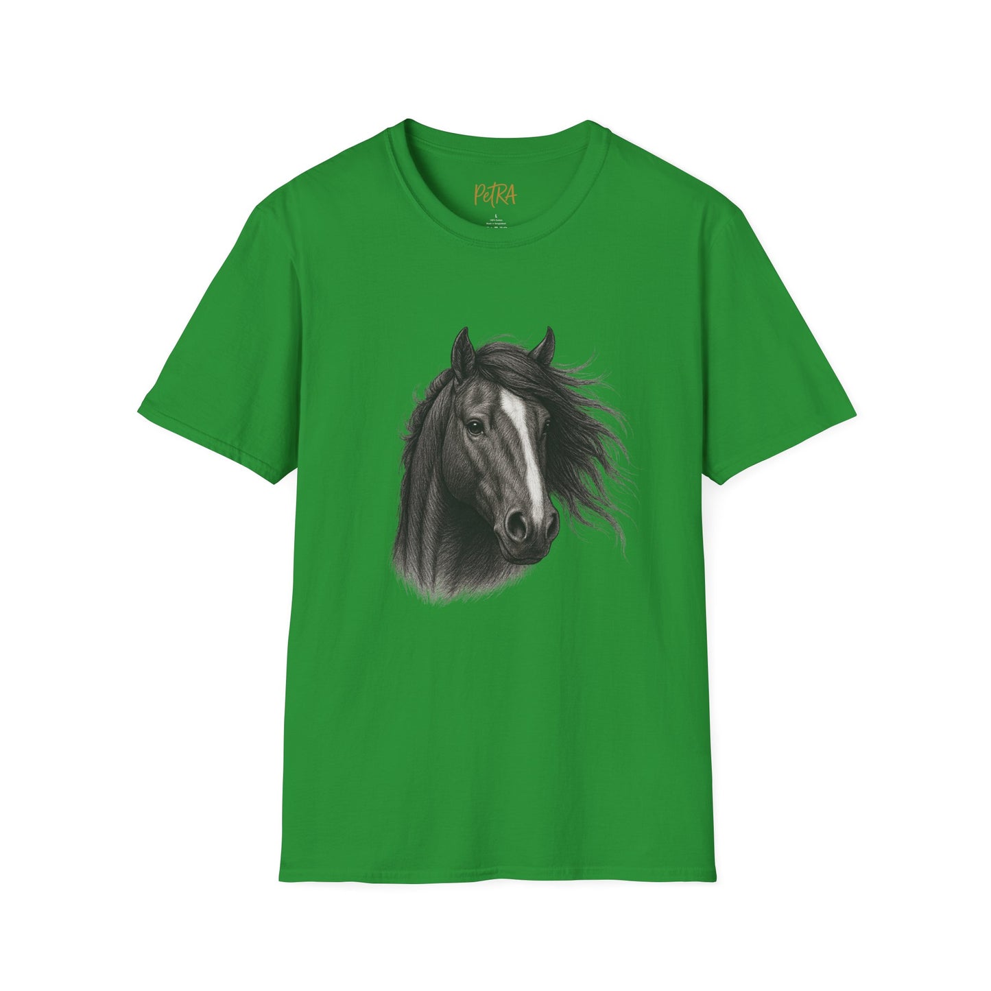 Horse Portrait Tee – Detailed Pencil Sketch Design – Unisex Fit