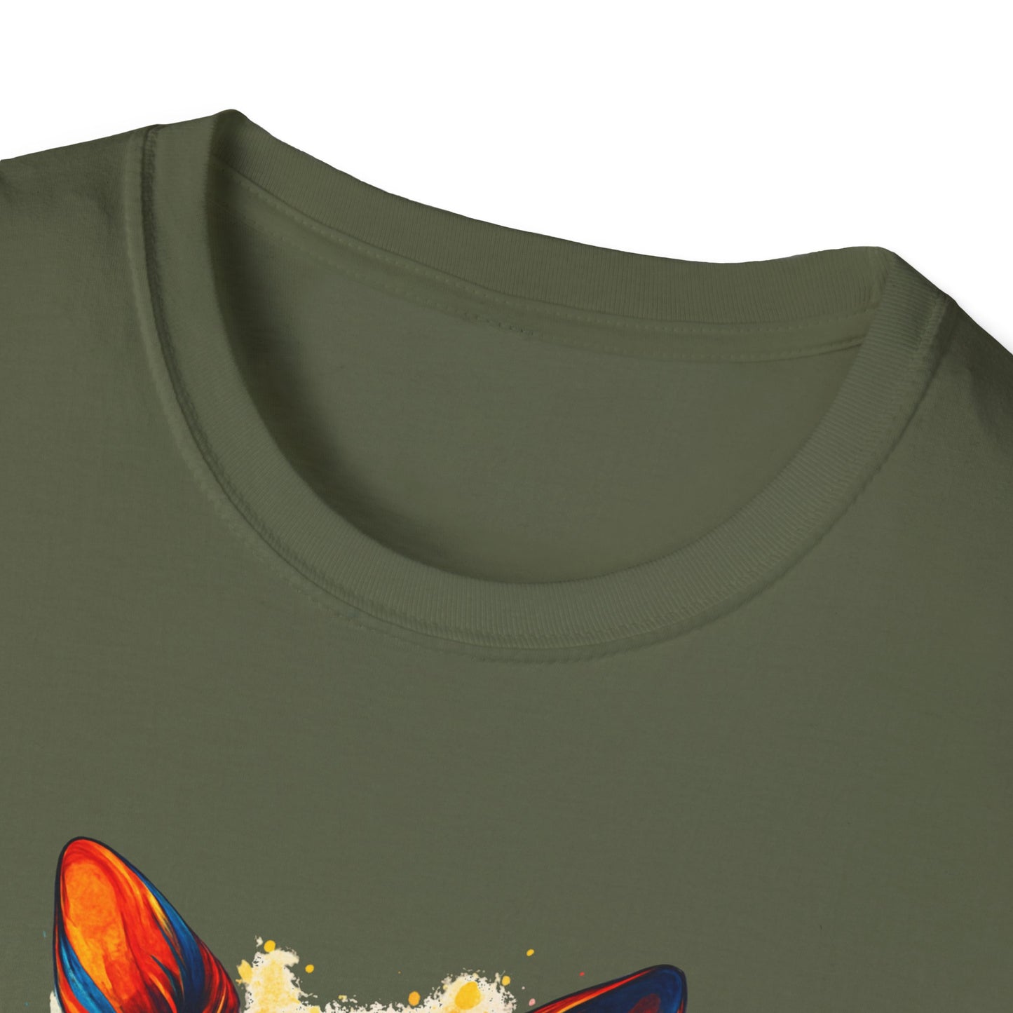 Chihuahua T Shirt – Vibrant Swirl Portrait (Red/Orange Series) – Unisex Fit