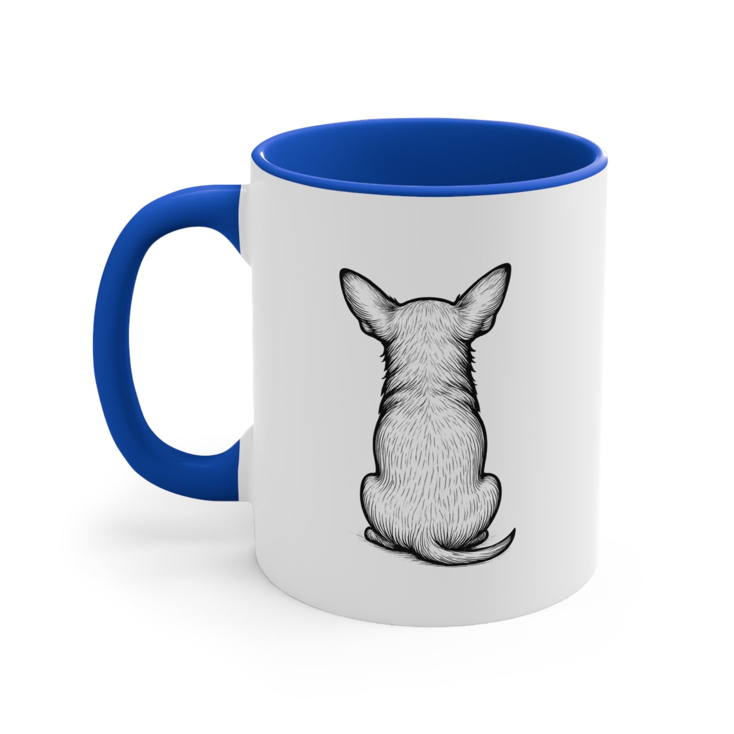 Chihuahua Mug – 'Dramatic AF' Sketch Design – 11oz Accent