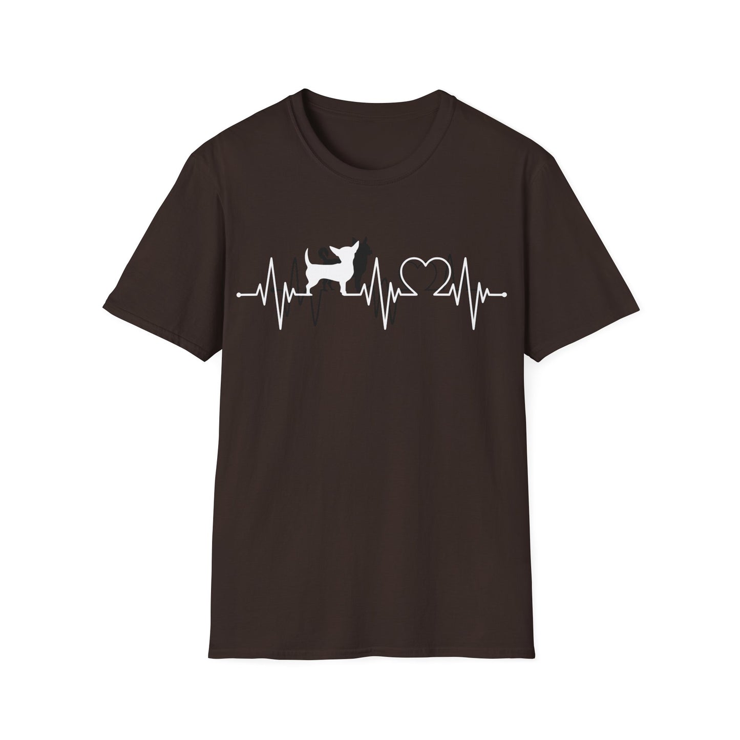 Chihuahua T Shirt – Heartbeat Design – Unisex Fit