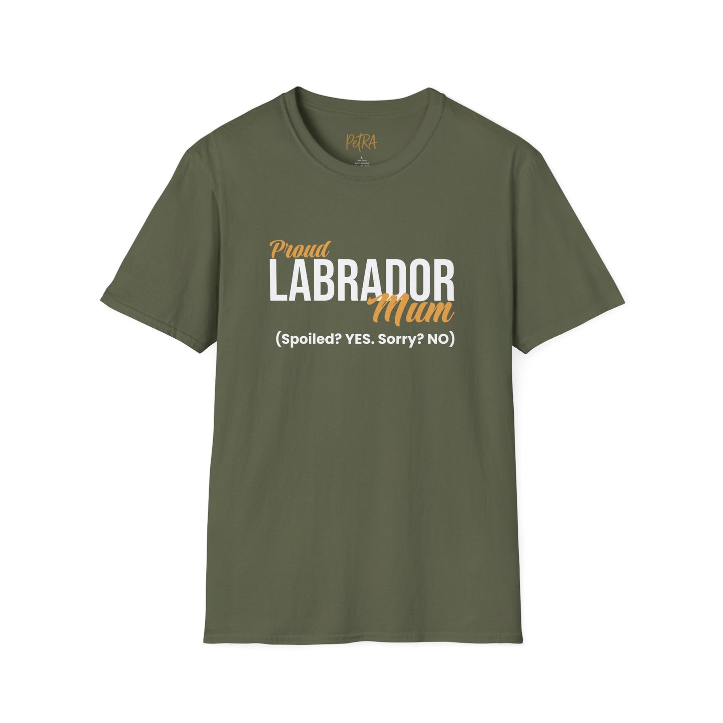 Labrador Tee – 'Spoiled? YES. Sorry? NO.' Mum Quote – Unisex Fit