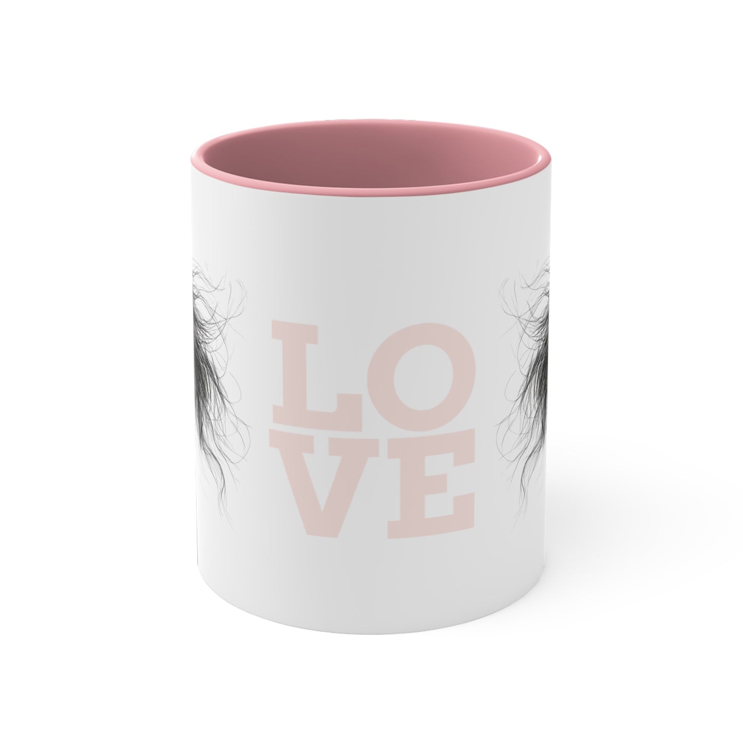 LOVE Horse Mug – Soft Script & Sketch Design – 11oz