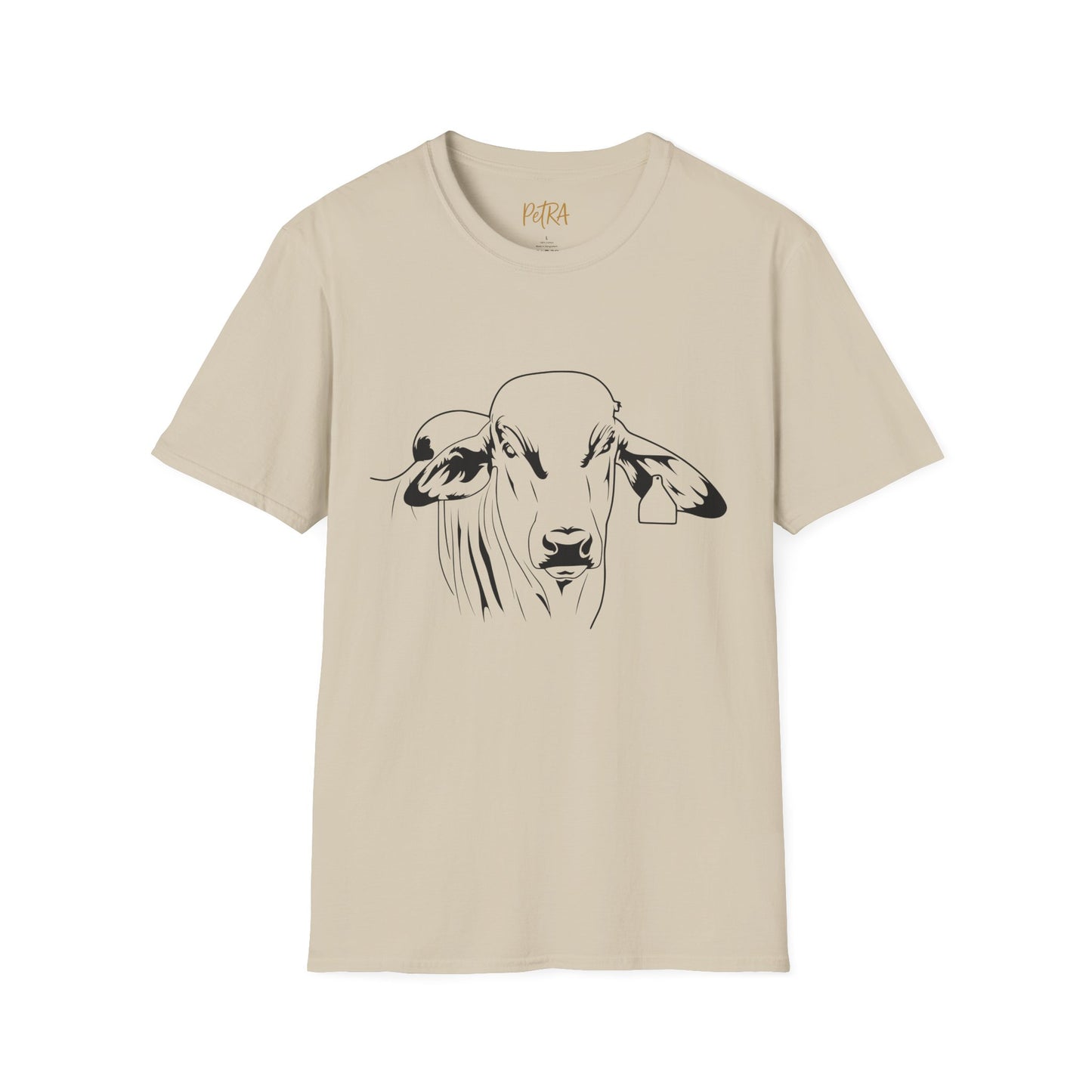 Brahman Tee – Minimal Line Art Cattle Design – Unisex Fit