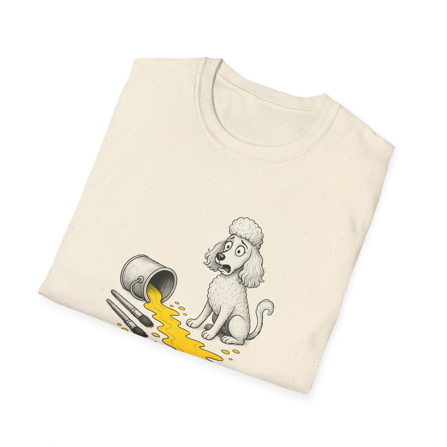 Poodle T Shirt – 'My Life is Ruined' Spilled Paint Design – Unisex Fit