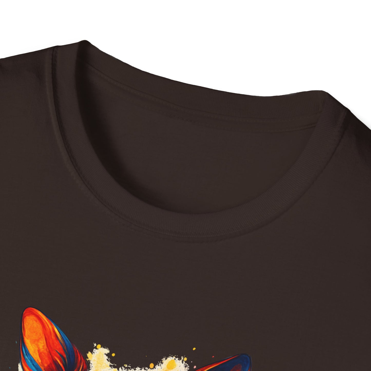 Chihuahua T Shirt – Vibrant Swirl Portrait (Red/Orange Series) – Unisex Fit