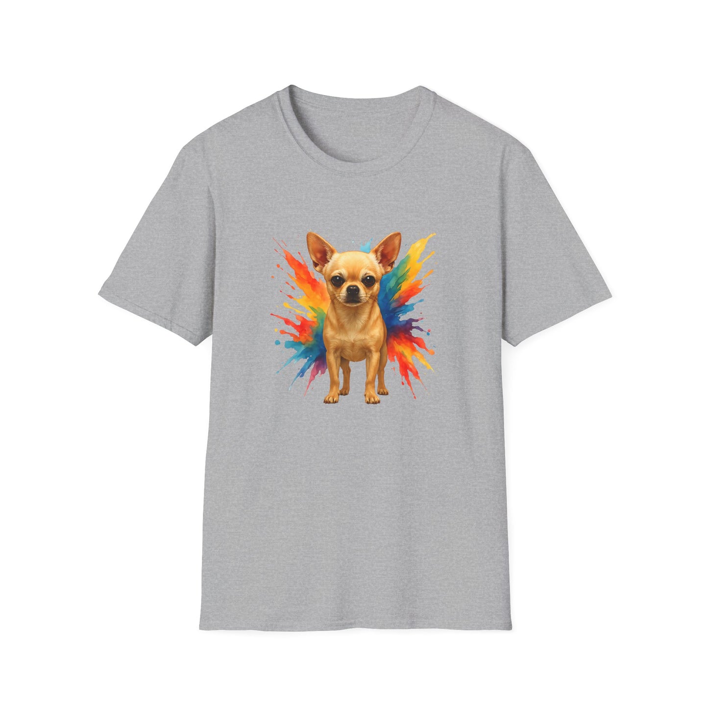 Chihuahua T Shirt – Color Splash Portrait – Unisex Fit