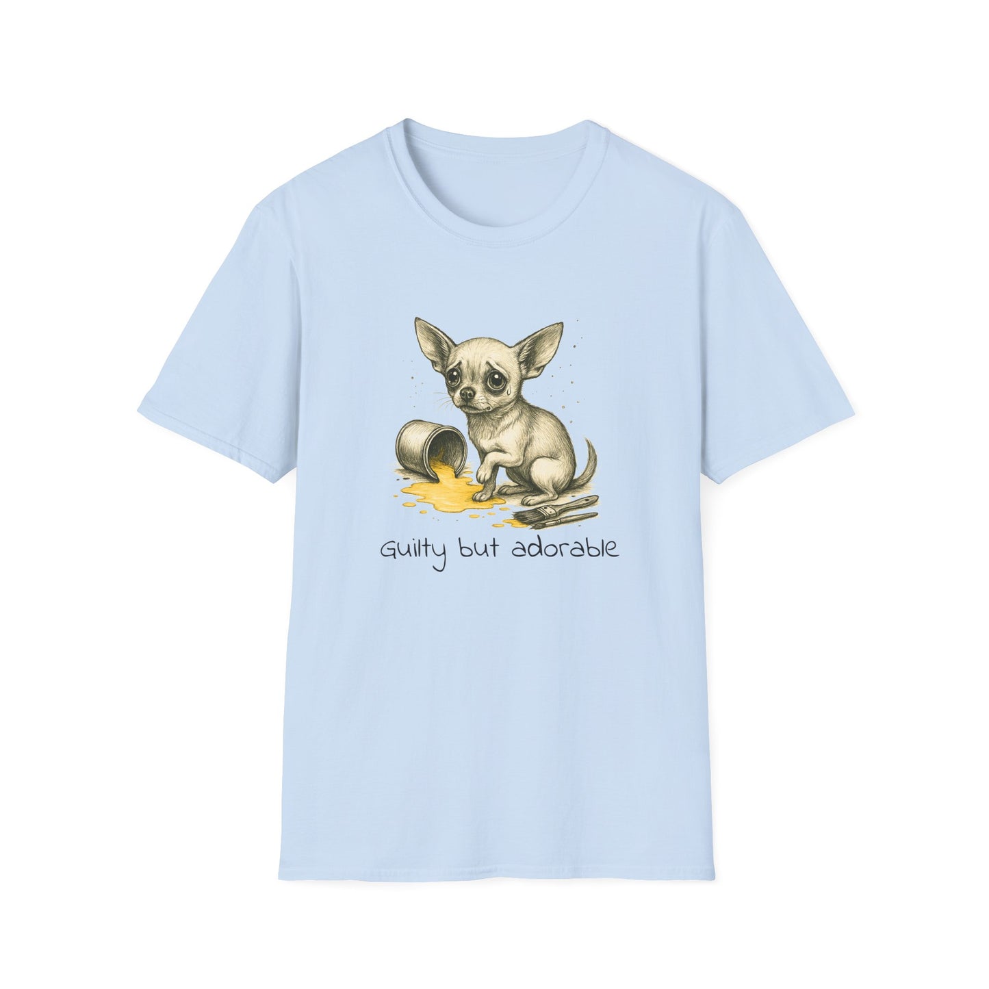 Chihuahua T Shirt – Spilled Paint Design – Unisex Fit