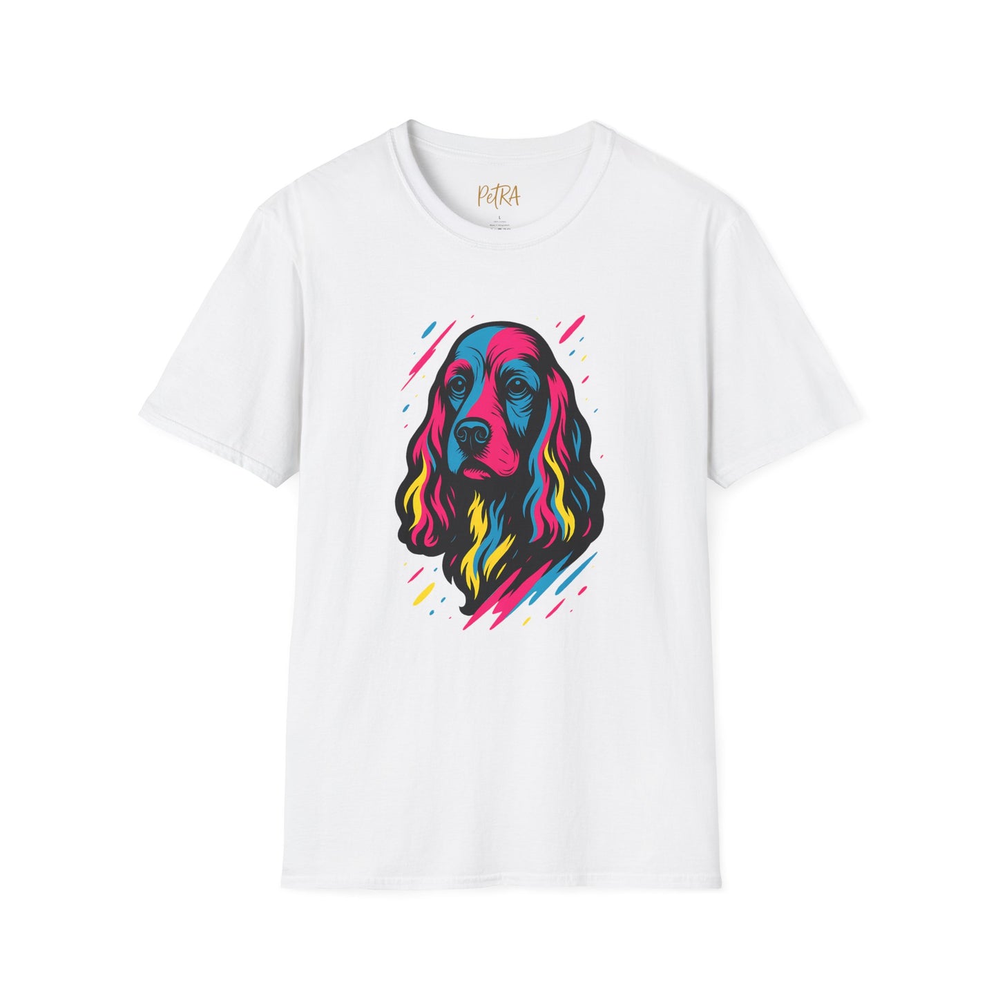 Cocker Spaniel T Shirt – Neo Pop Art Portrait – Unisex Fit