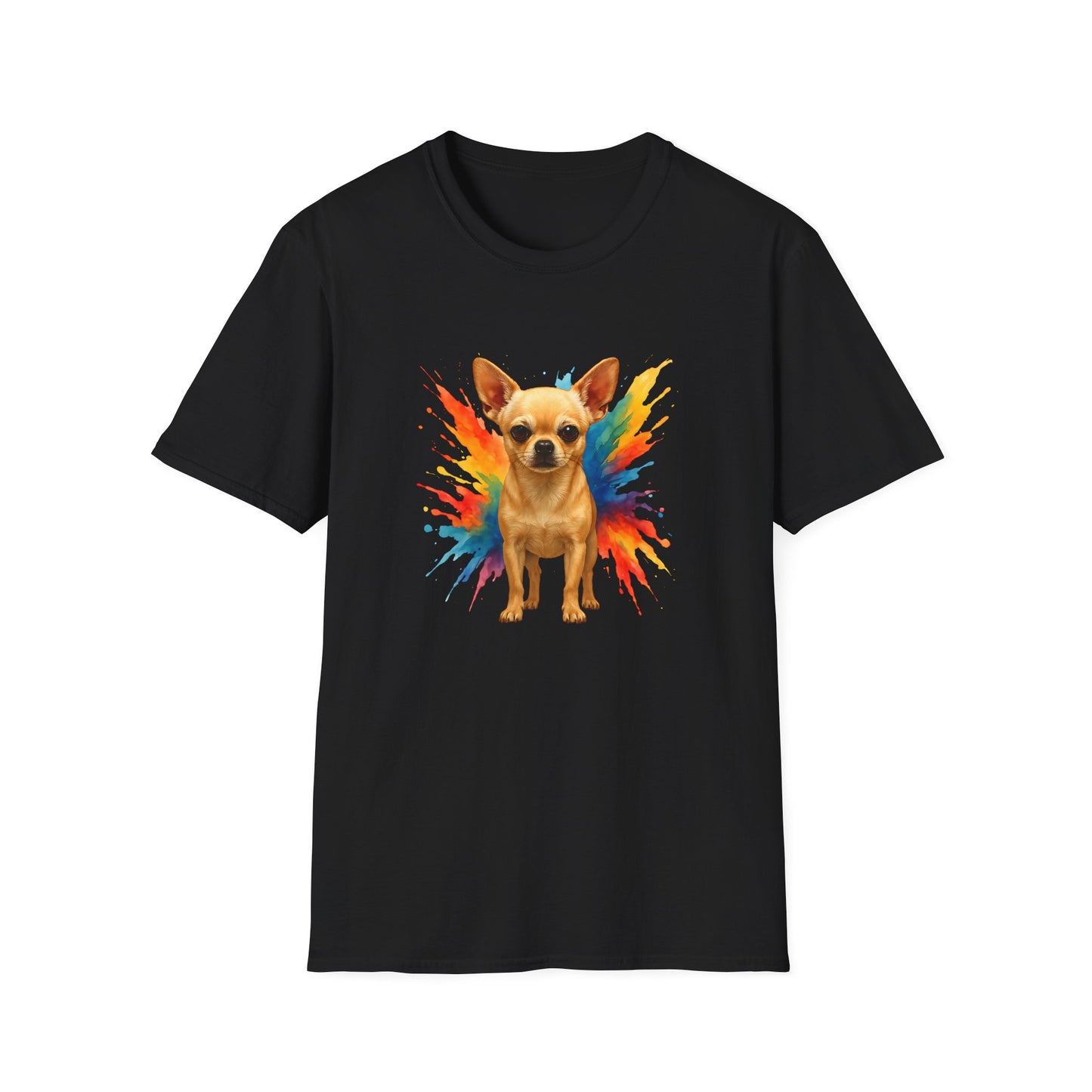 Chihuahua T Shirt – Color Splash Portrait – Unisex Fit