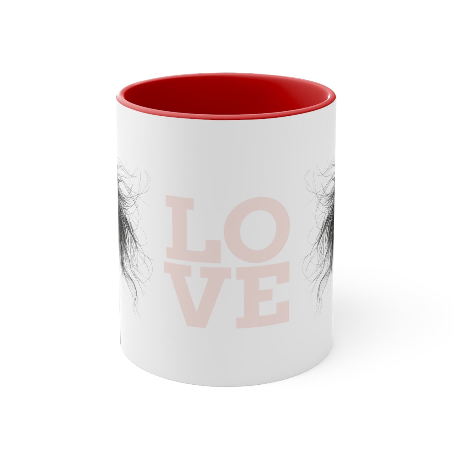 LOVE Horse Mug – Soft Script & Sketch Design – 11oz