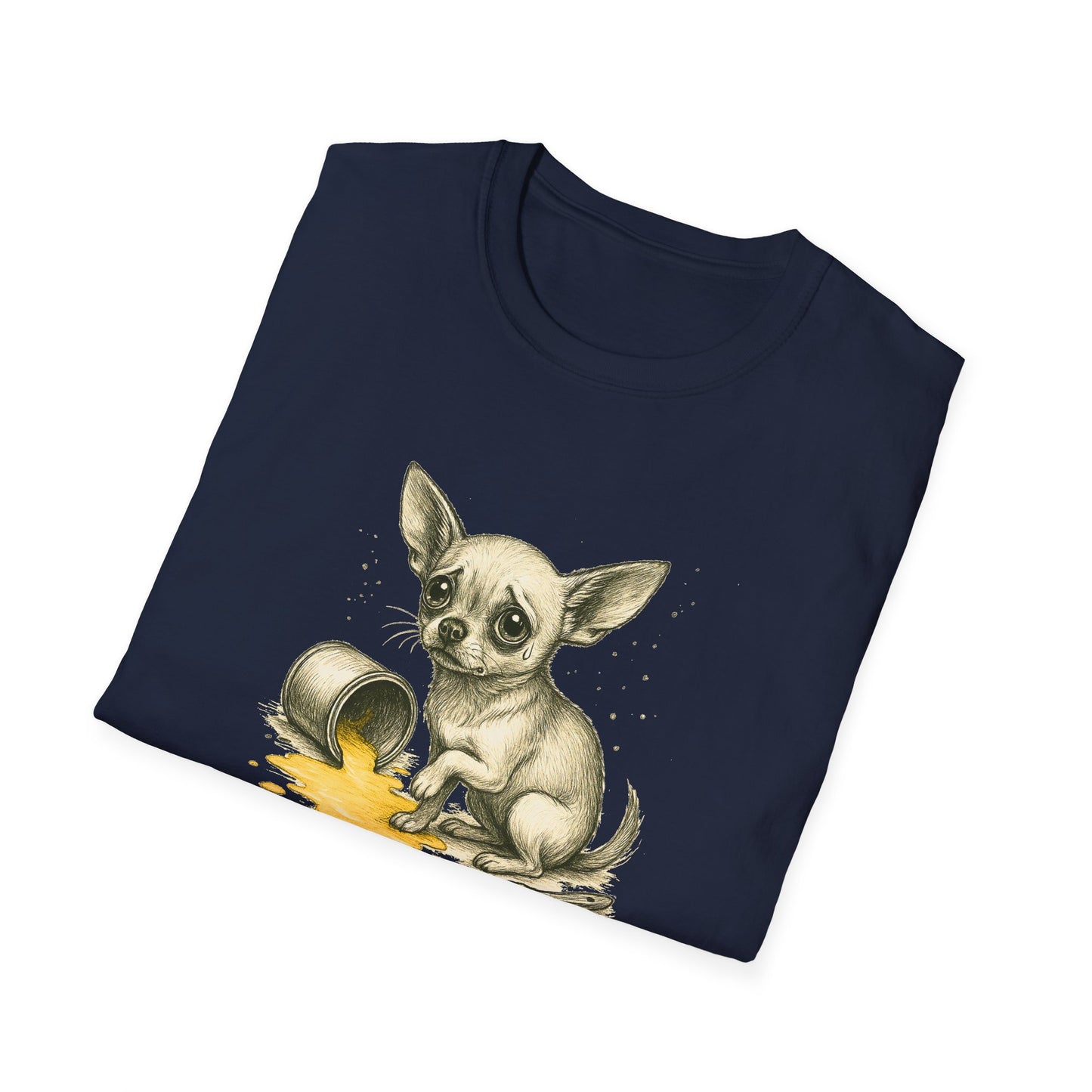 Chihuahua T Shirt – Spilled Paint Design – Unisex Fit