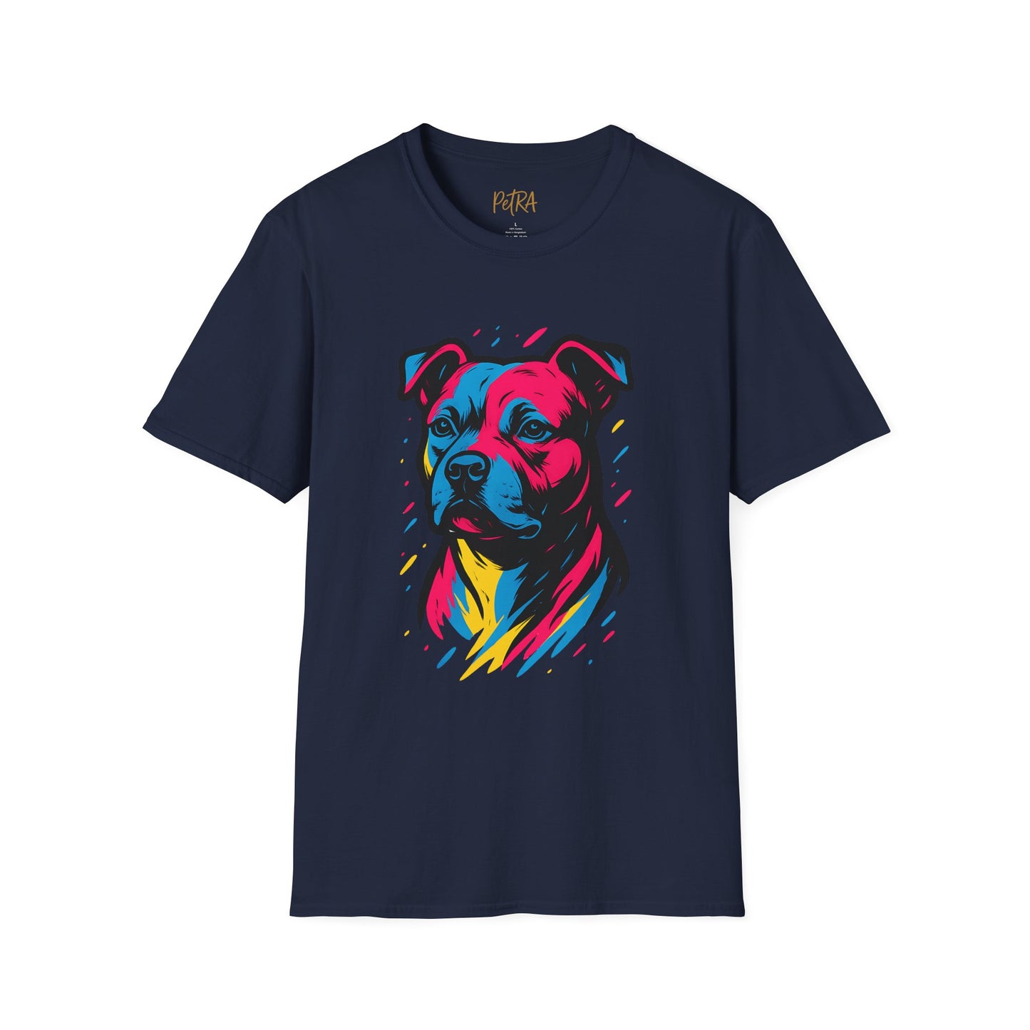 Staffy T Shirt – Neo Pop Art Portrait – Unisex Fit