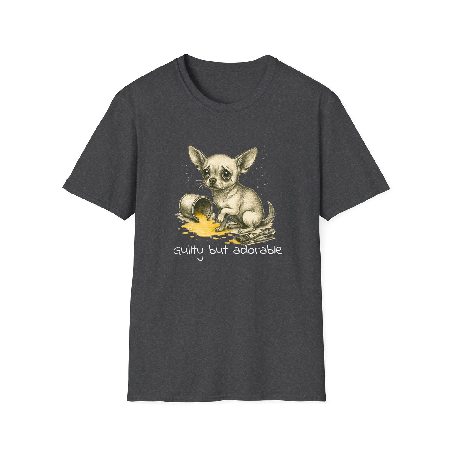 Chihuahua T Shirt – Spilled Paint Design – Unisex Fit