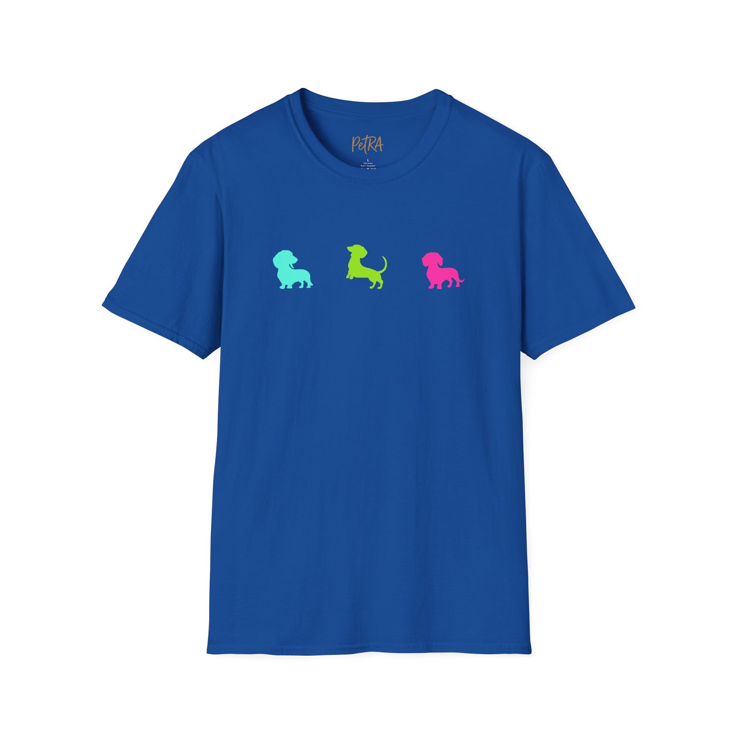 Dachshund T Shirt – Colorful Silhouette Design – Unisex Fit