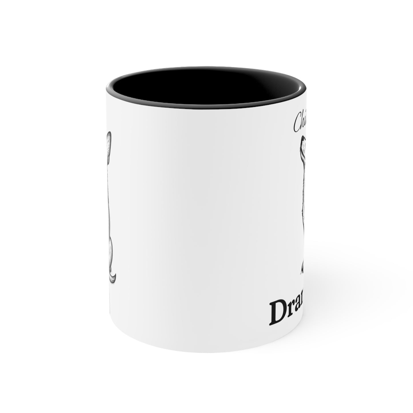 Chihuahua Mug – 'Dramatic AF' Sketch Design – 11oz Accent