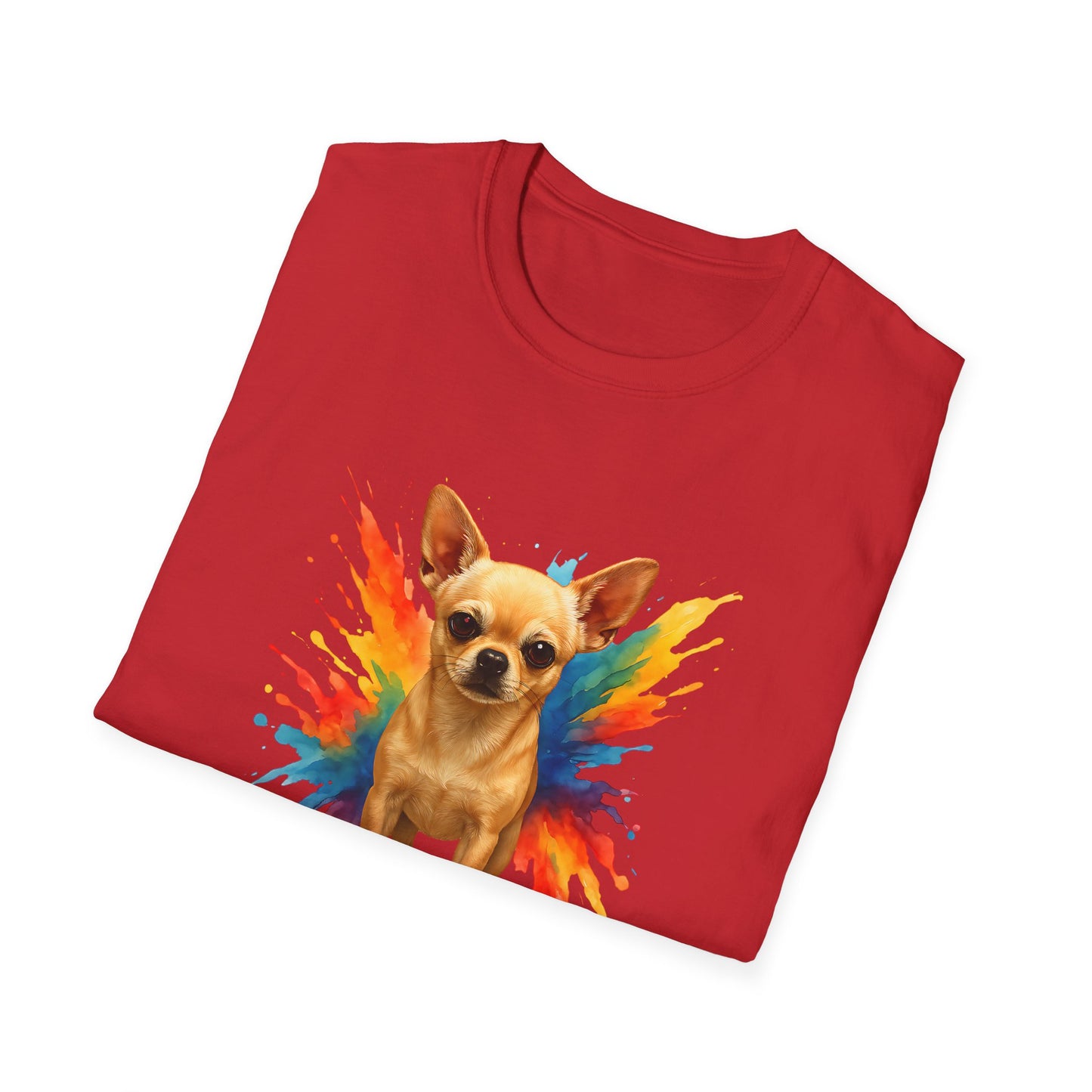 Chihuahua T Shirt – Color Splash Portrait – Unisex Fit