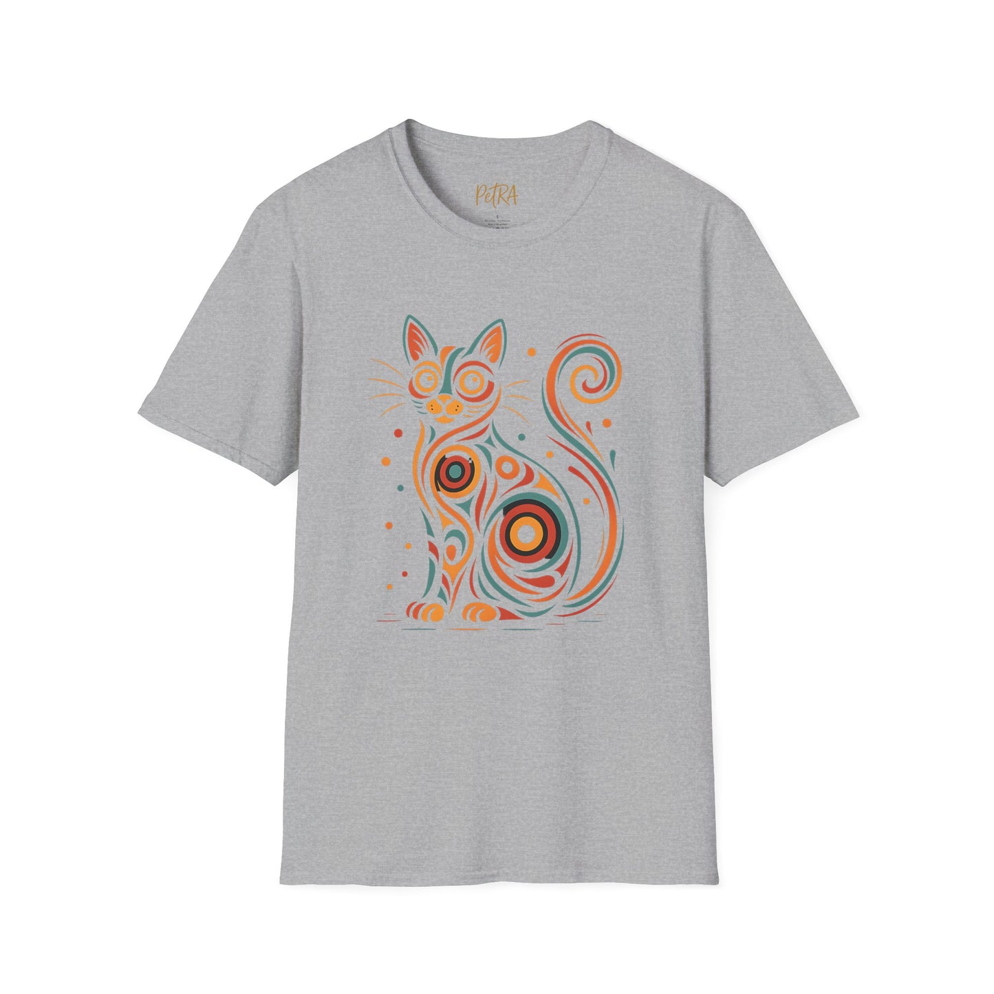 Cat T Shirt – Abstract Kaleidoscope Art – Unisex Fit
