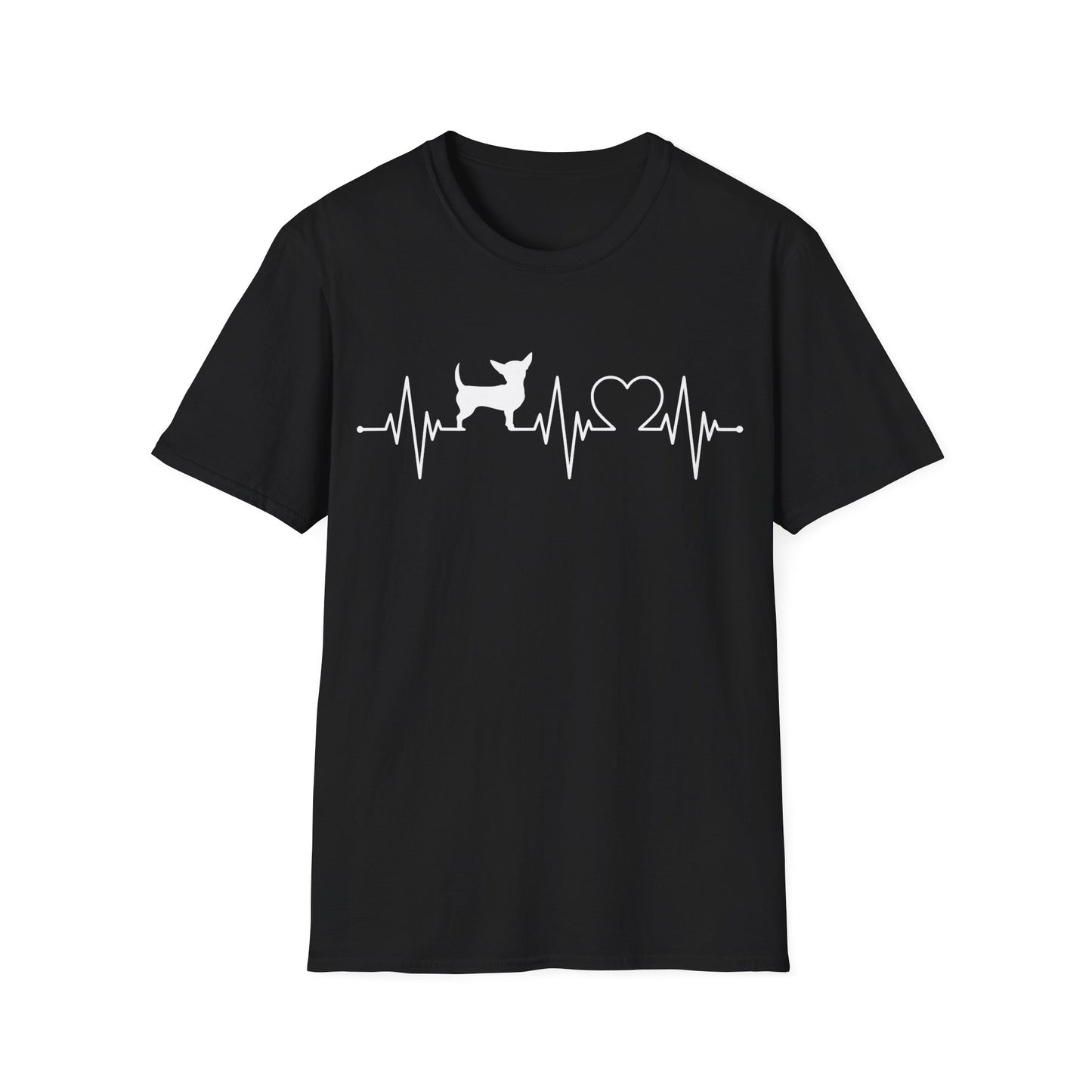 Chihuahua T Shirt – Heartbeat Design – Unisex Fit