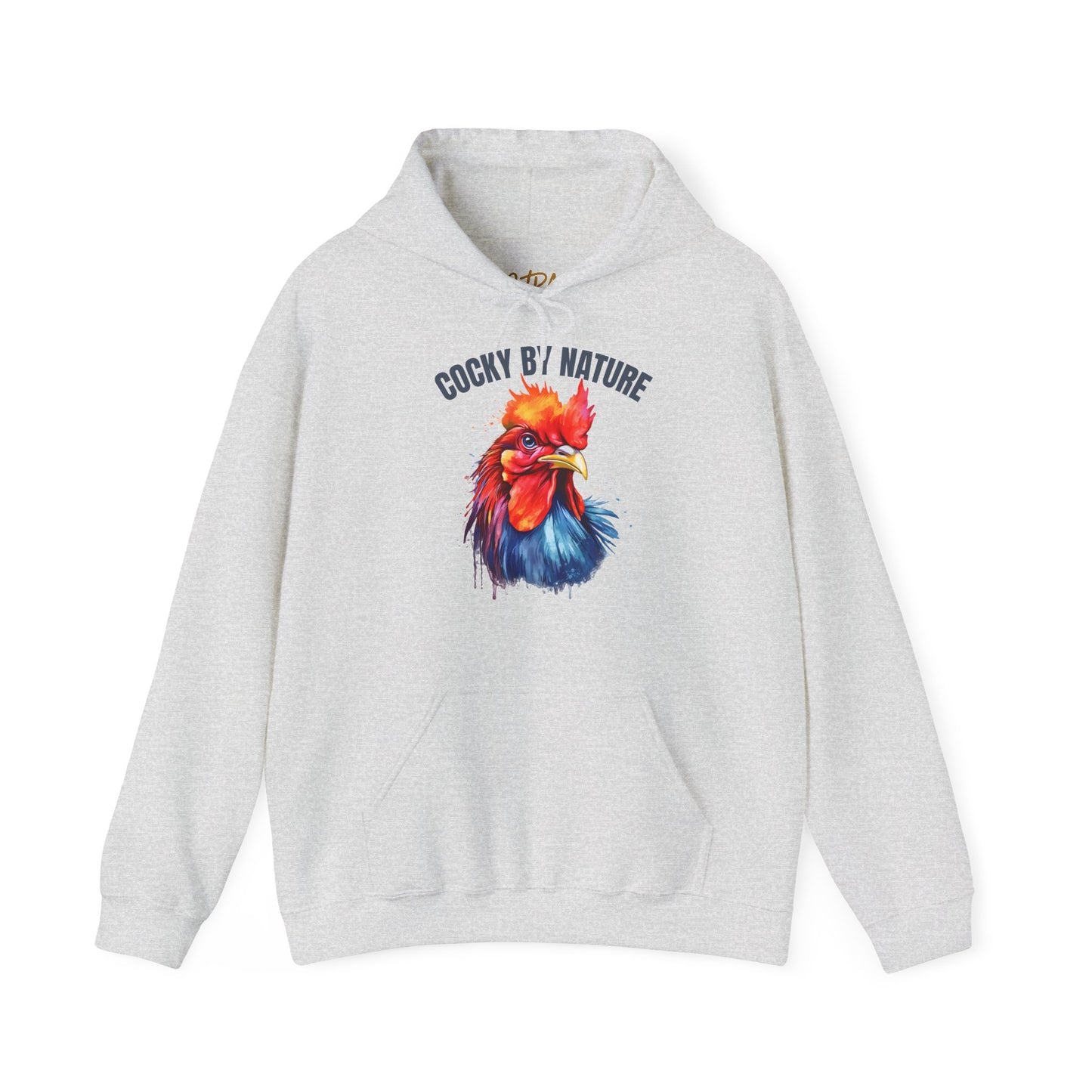 Rooster Hoodie – 'Cocky by Nature' Bold Color Design – Unisex Fit