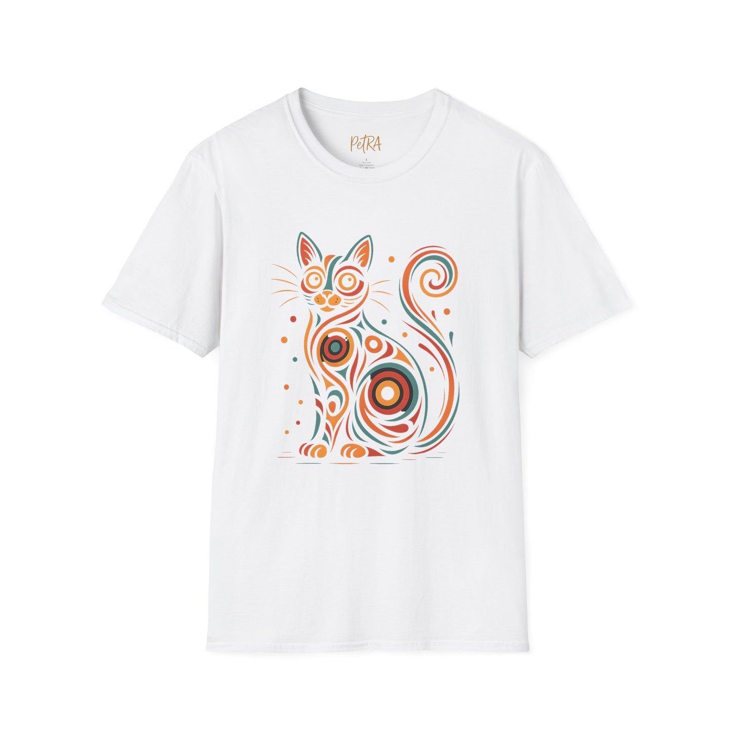 Cat T Shirt – Abstract Kaleidoscope Art – Unisex Fit