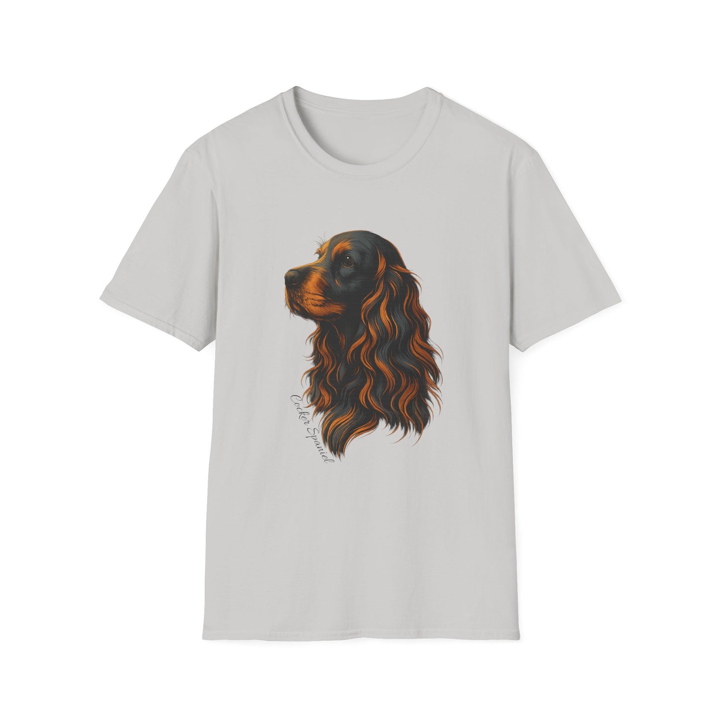 Cocker Spaniel T Shirt – Elegant Head Study Portrait – Unisex Fit