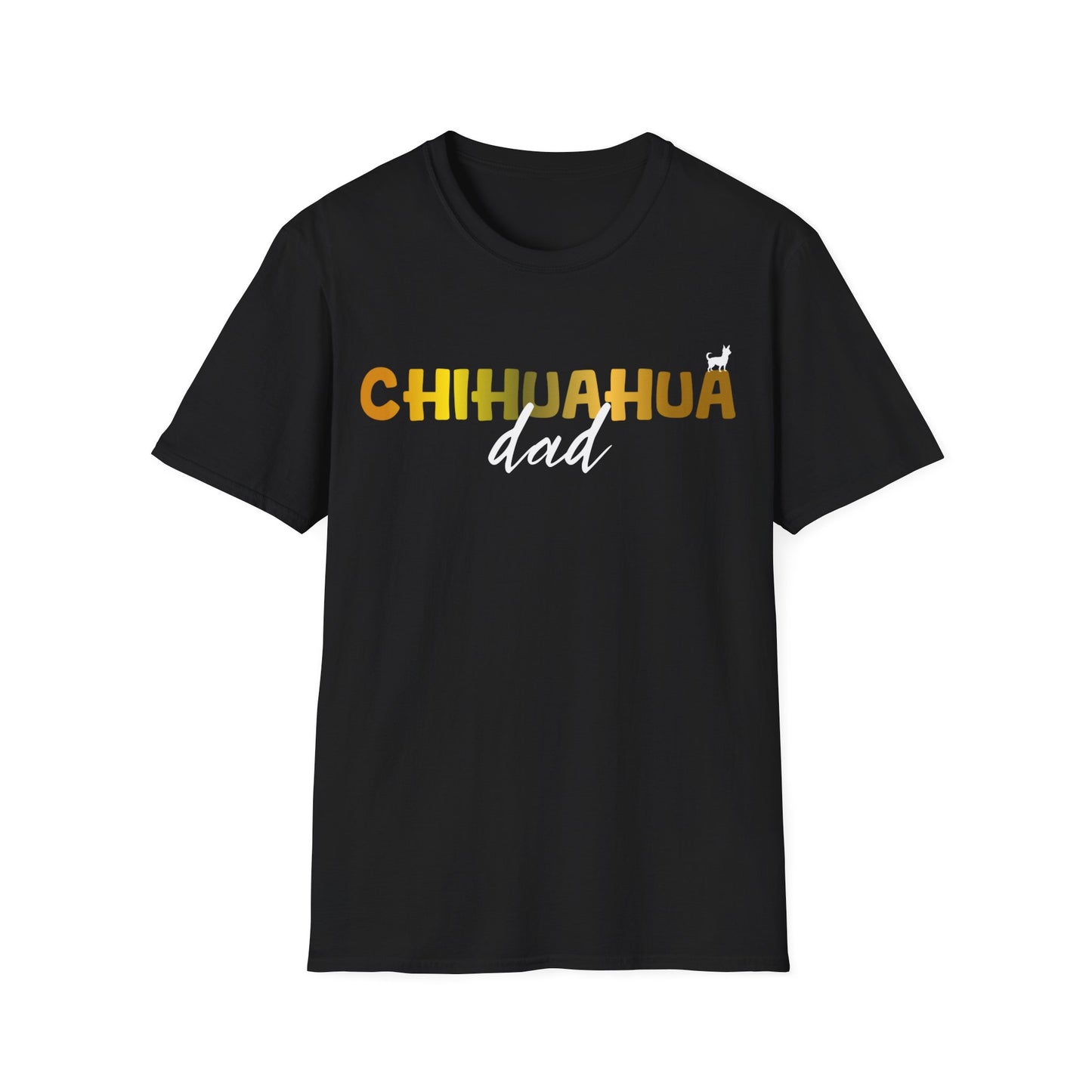 Chihuahua T Shirt – 'Chihuahua DAD' Bold Lettering – Unisex Fit