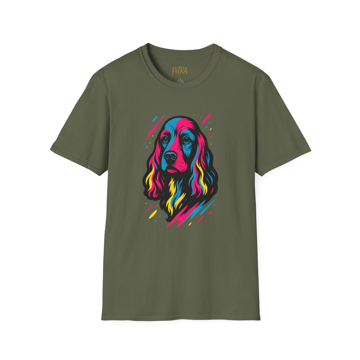 Cocker Spaniel T Shirt – Neo Pop Art Portrait – Unisex Fit