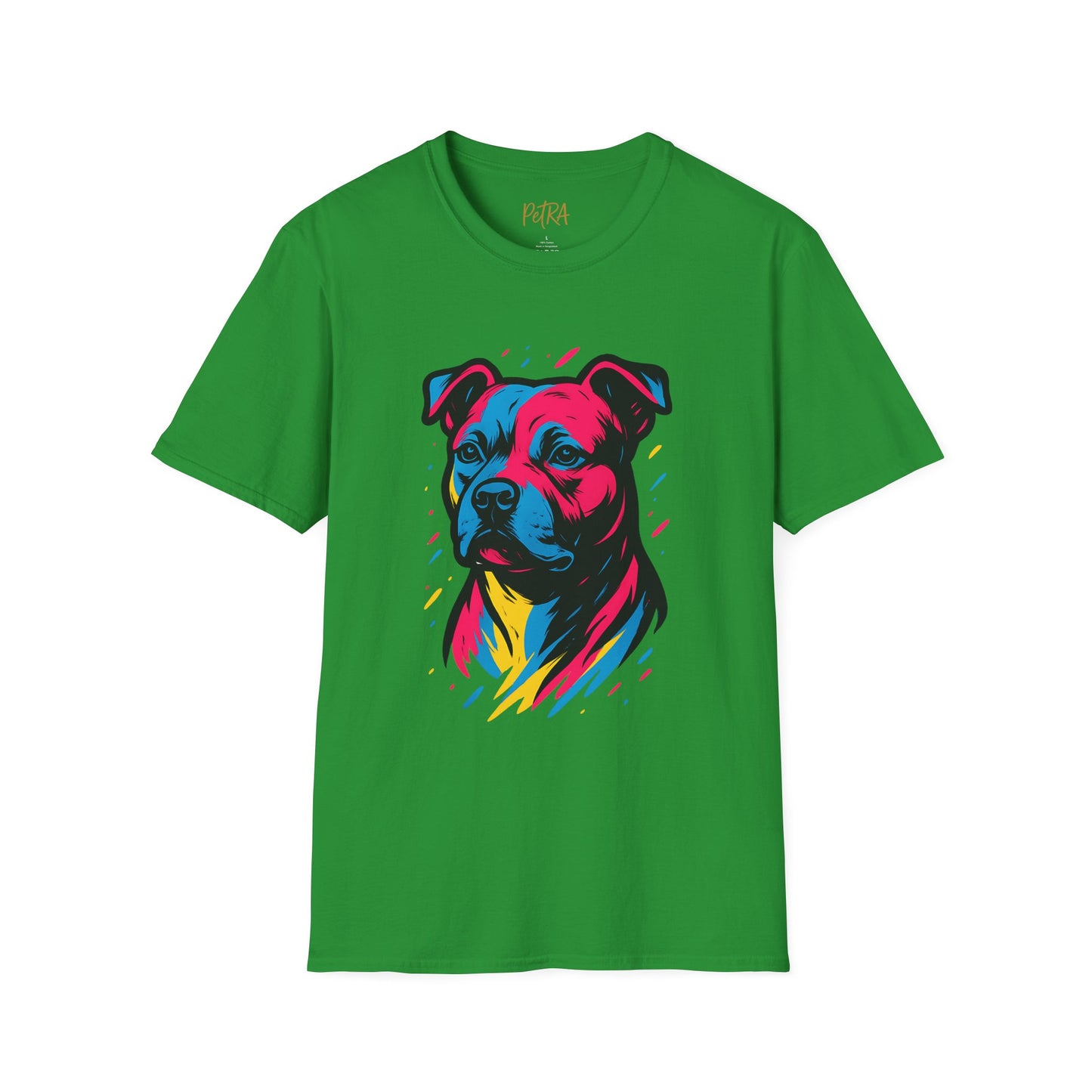 Staffy T Shirt – Neo Pop Art Portrait – Unisex Fit