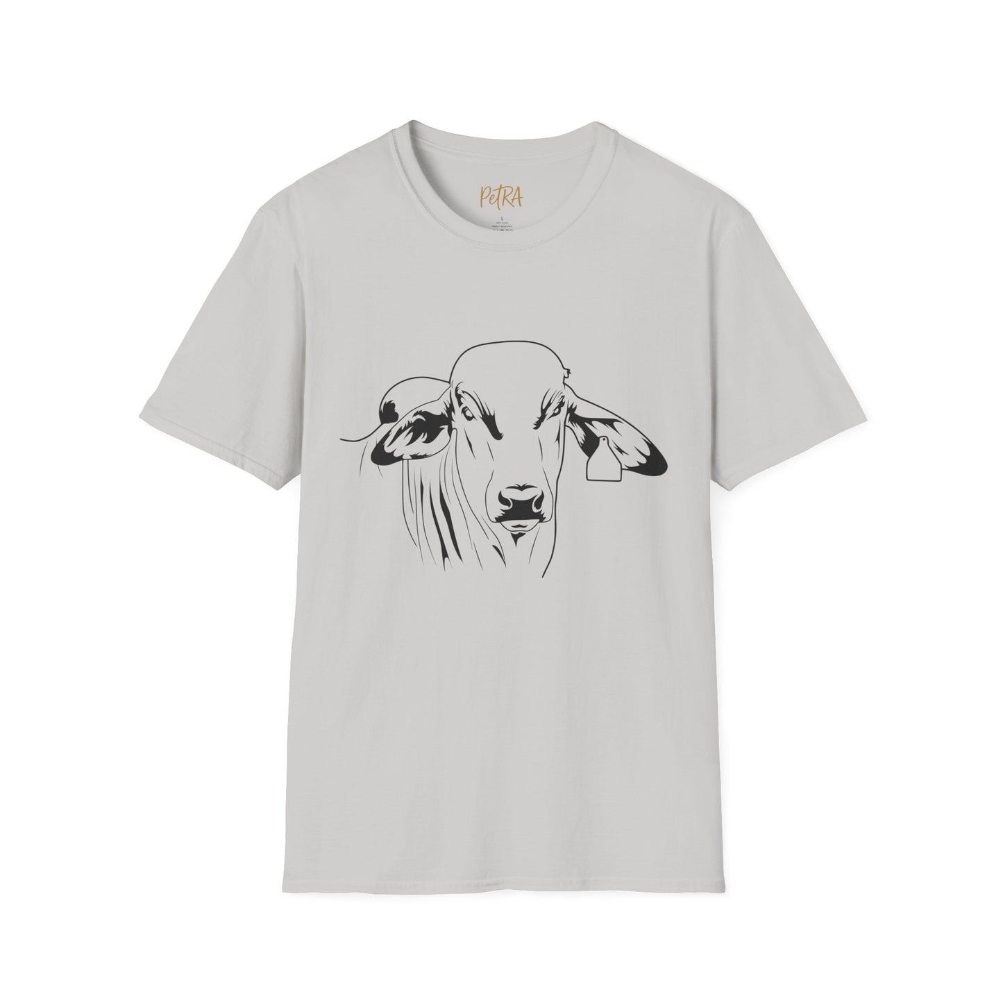 Brahman Tee – Minimal Line Art Cattle Design – Unisex Fit