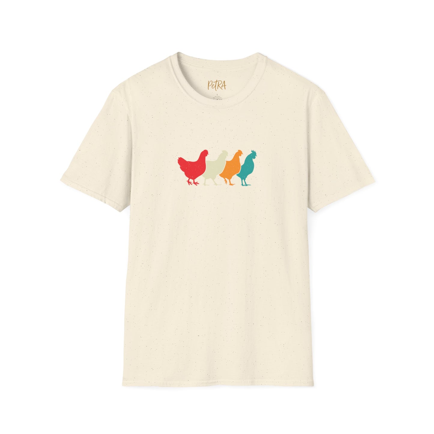 Chicken Parade Tee – Retro Silhouette Farm Design – Unisex Fit