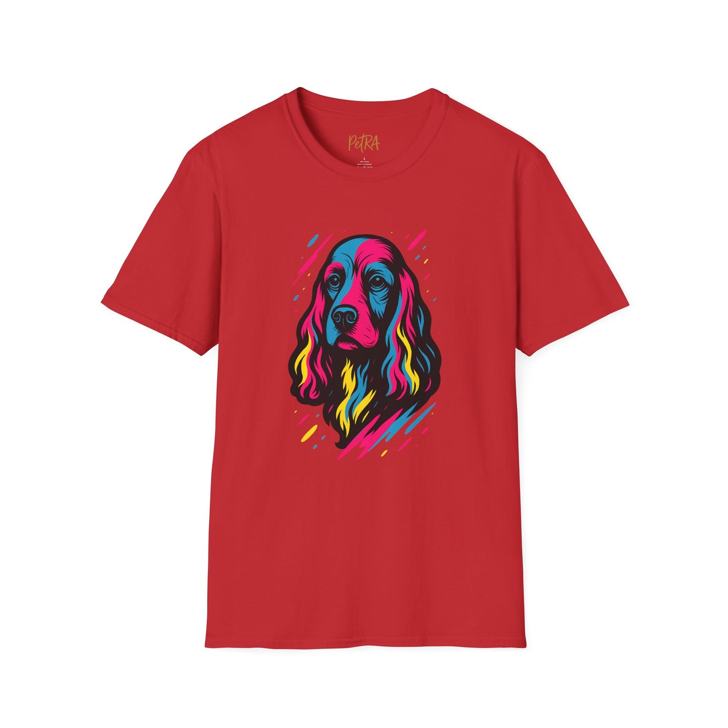 Cocker Spaniel T Shirt – Neo Pop Art Portrait – Unisex Fit