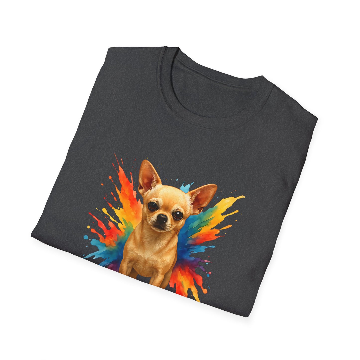 Chihuahua T Shirt – Color Splash Portrait – Unisex Fit