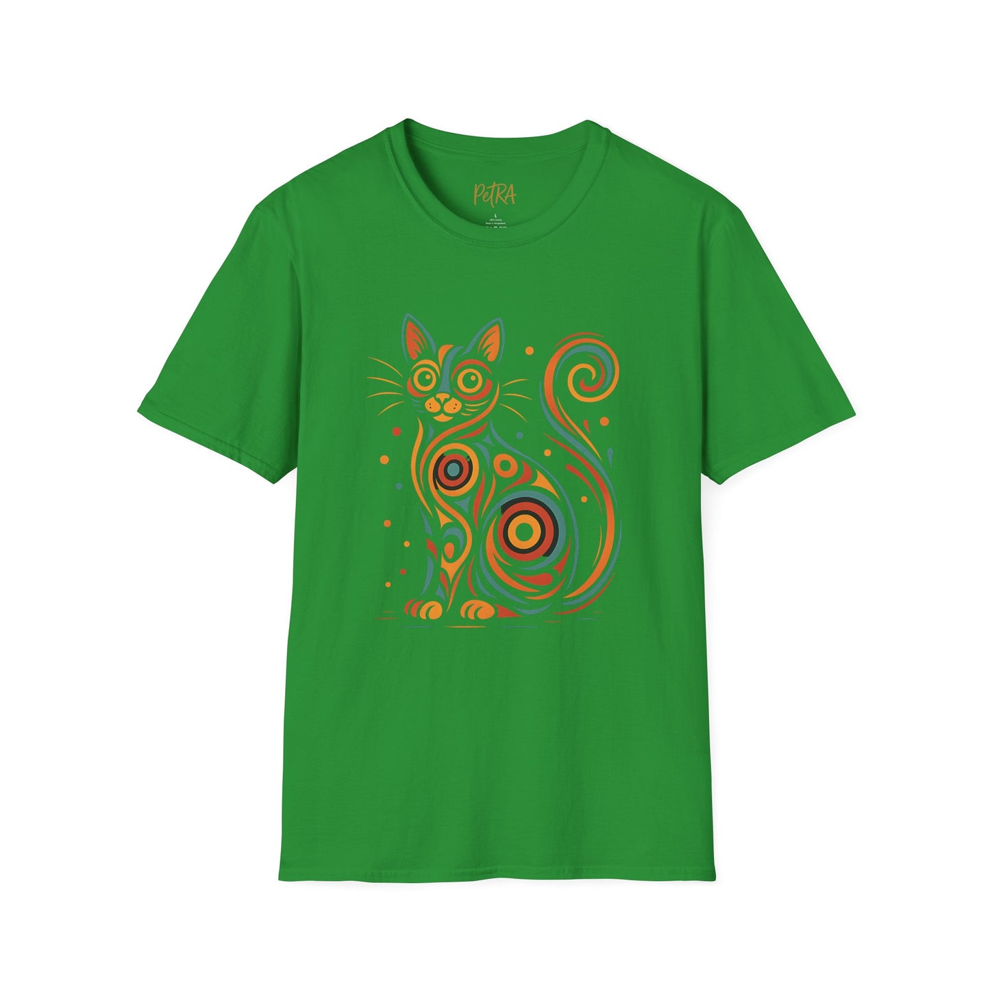 Cat T Shirt – Abstract Kaleidoscope Art – Unisex Fit
