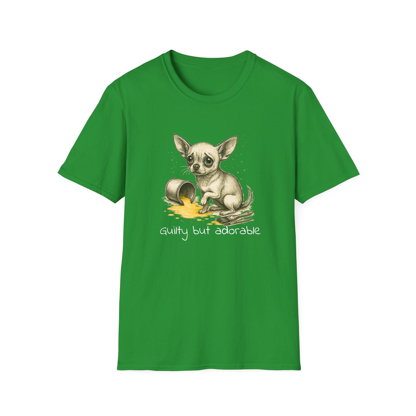 Chihuahua T Shirt – Spilled Paint Design – Unisex Fit