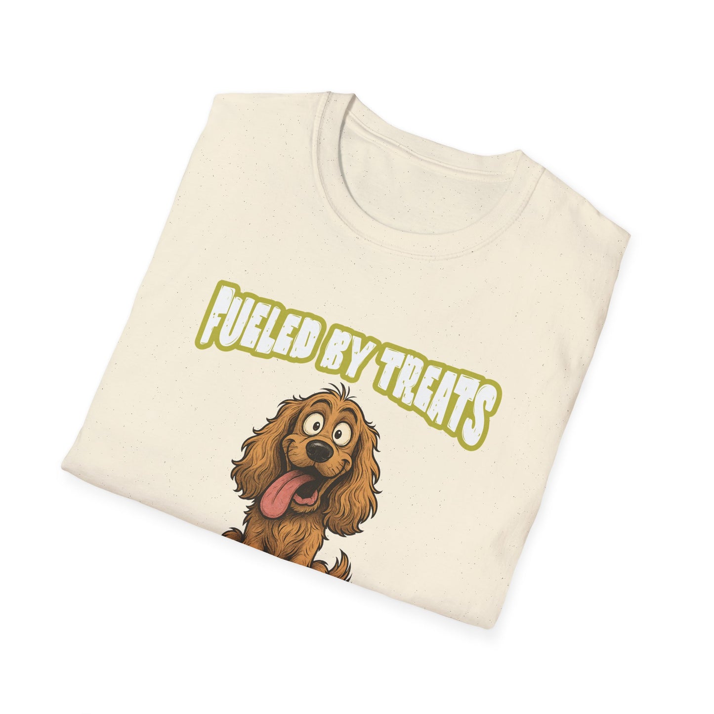 Cocker Spaniel T Shirt – 'Fueled by Treats & Poor Decisions' Cartoon Design – Unisex Fit