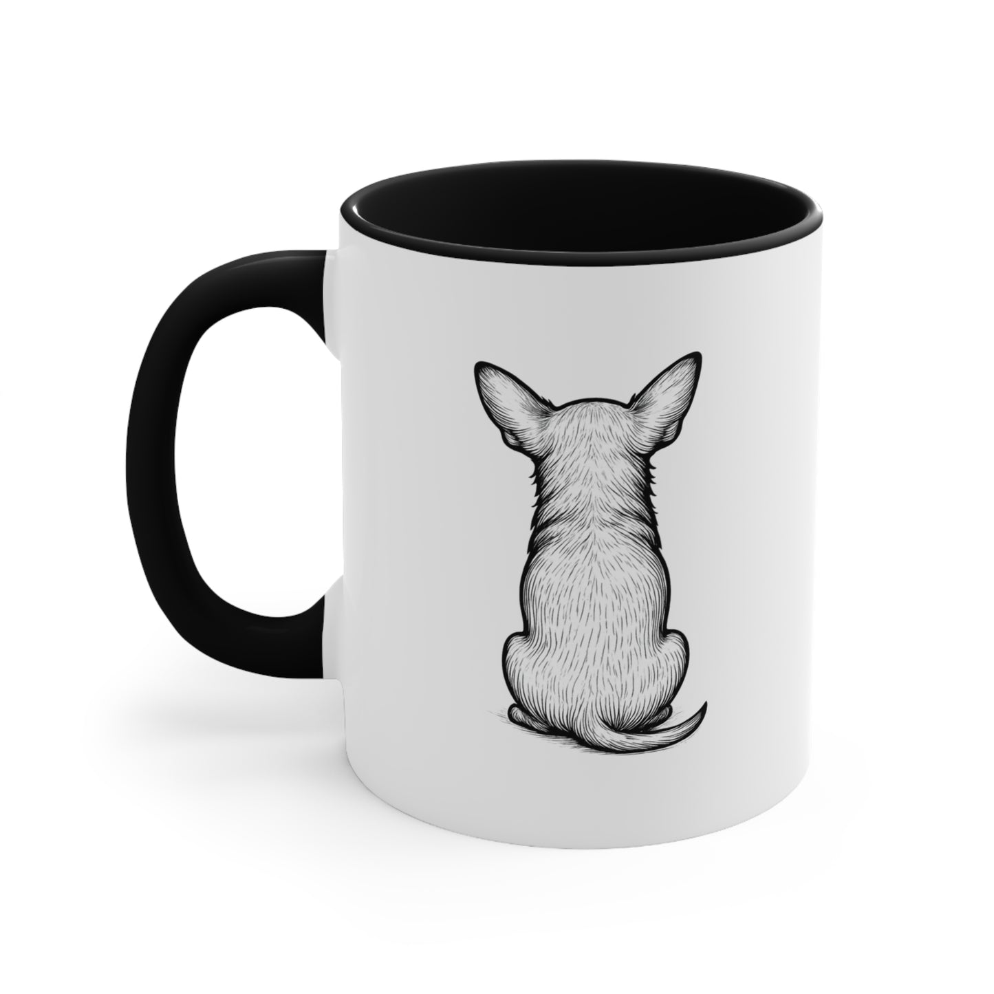 Chihuahua Mug – 'Dramatic AF' Sketch Design – 11oz Accent