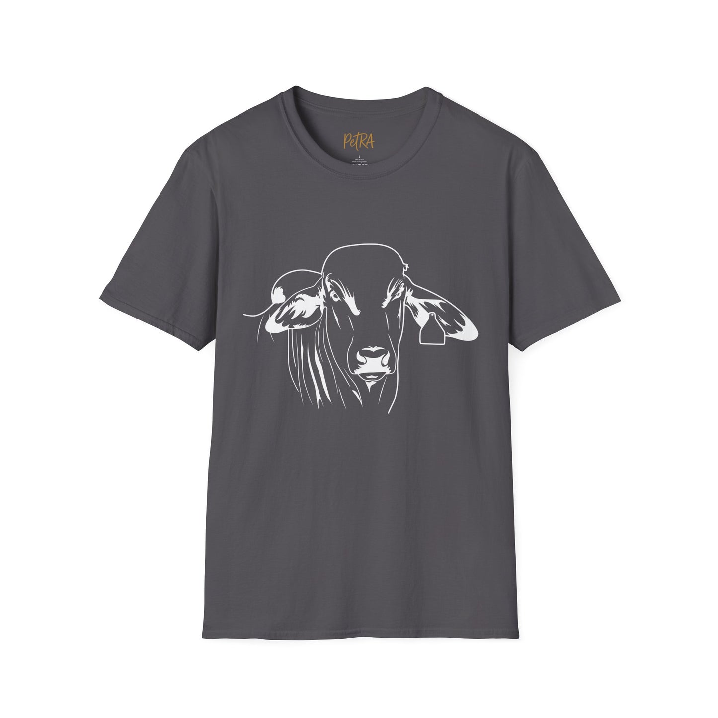 Brahman Tee – Minimal Line Art Cattle Design – Unisex Fit