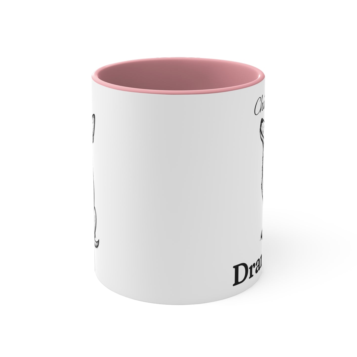 Chihuahua Mug – 'Dramatic AF' Sketch Design – 11oz Accent