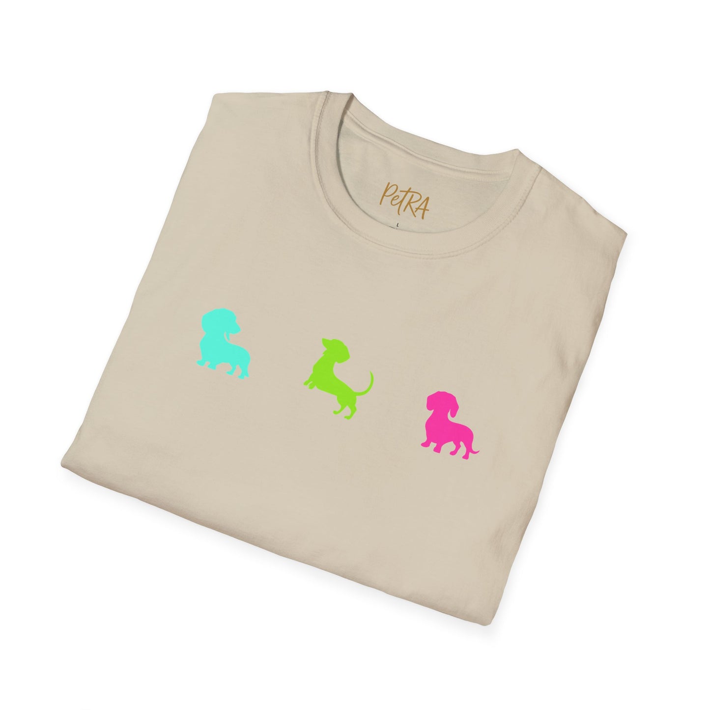 Dachshund T Shirt – Colorful Silhouette Design – Unisex Fit